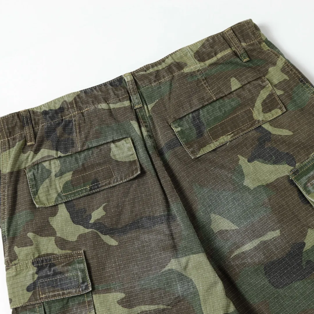 Balenciaga Hand-Painted Camouflage Cargo Trousers D23521845 — view 45