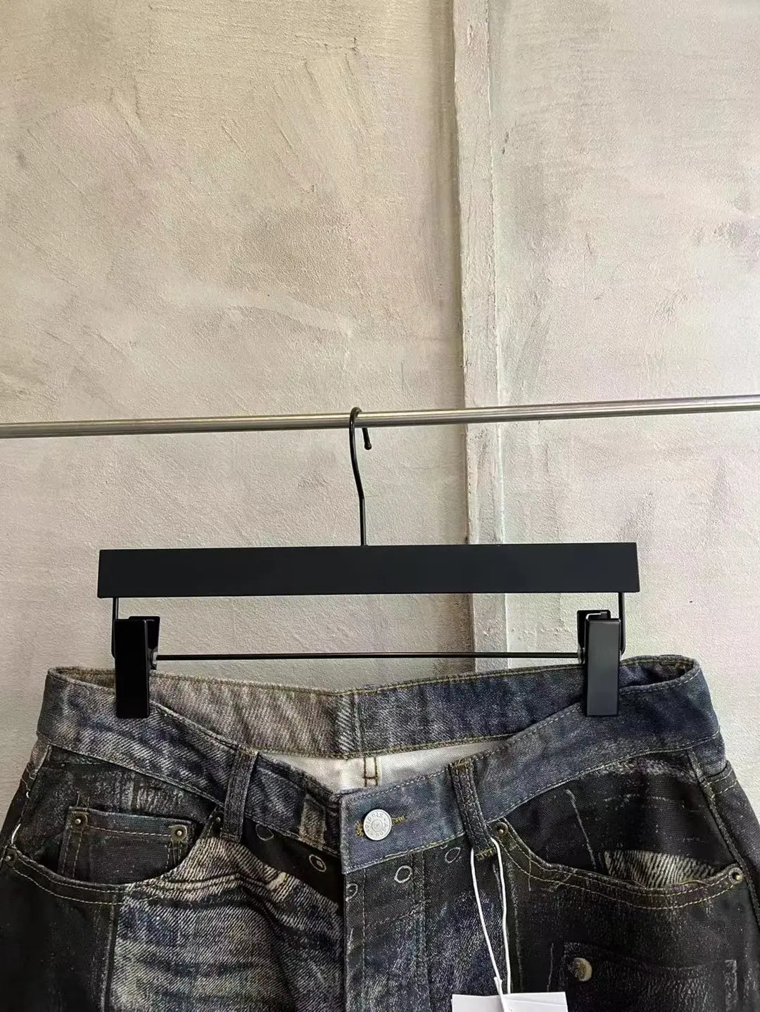 3D Digital Print Wide-Leg Jeans D25019927 — view 18