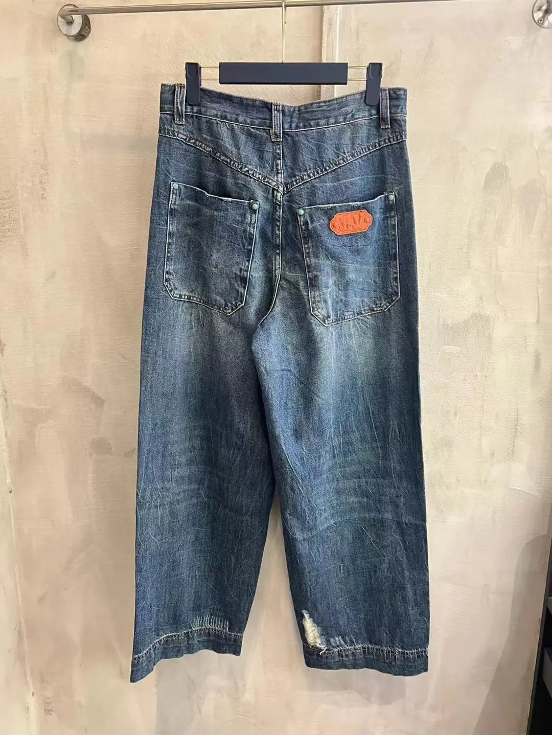 Turquoise Studded Relaxed-Fit Jeans D25519926 — view 2