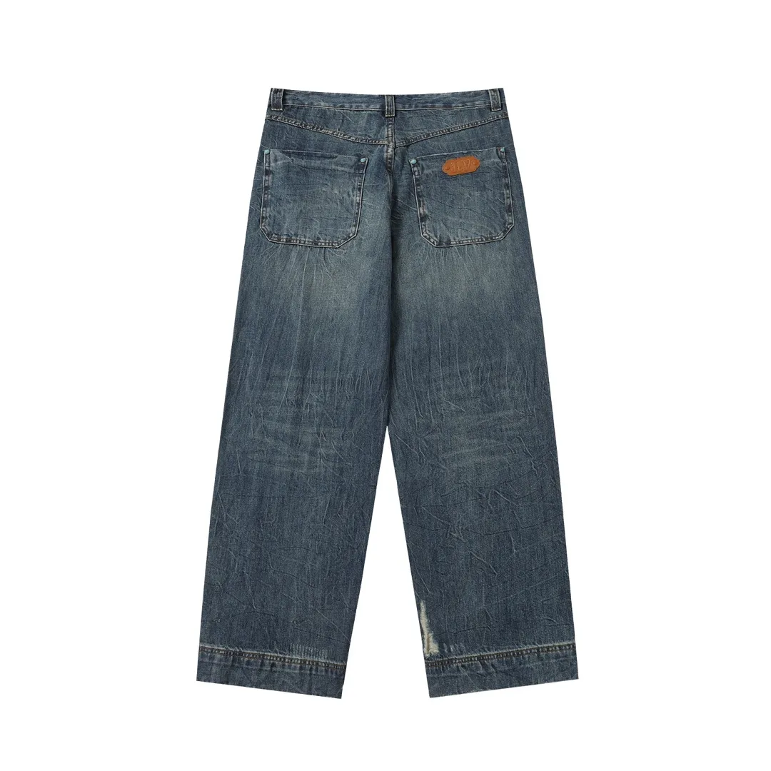 Turquoise Studded Relaxed-Fit Jeans D25519926 — view 11