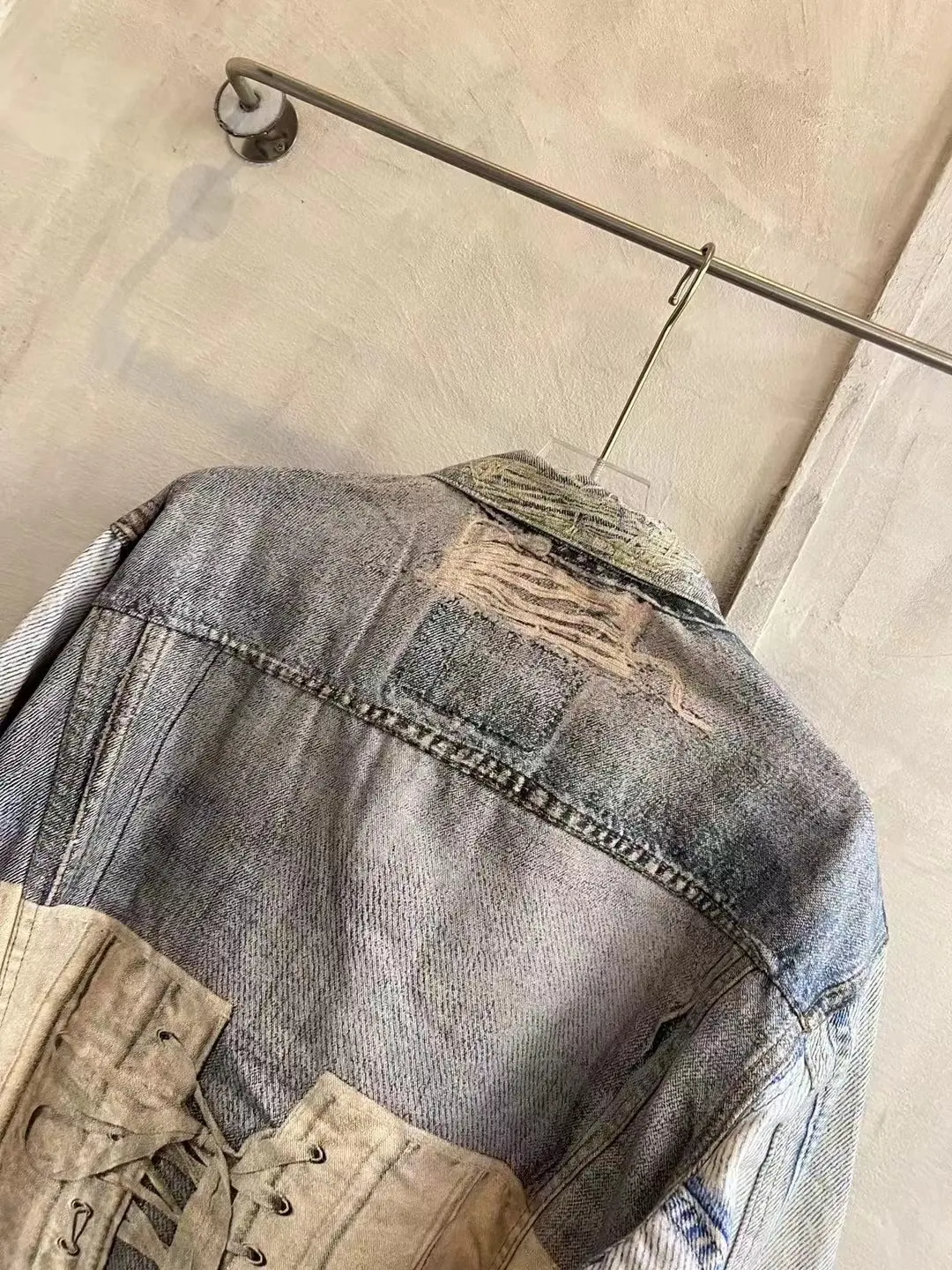 3D Trompe L'oeil Print Denim Jacket D26019923 — view 15