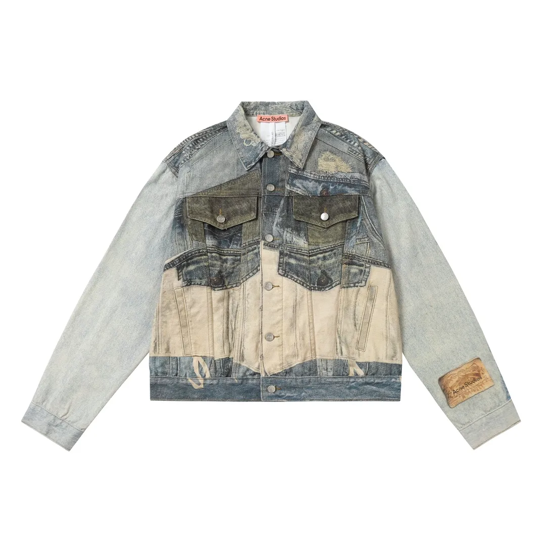 3D Trompe L'oeil Print Denim Jacket D26019923 — view 19