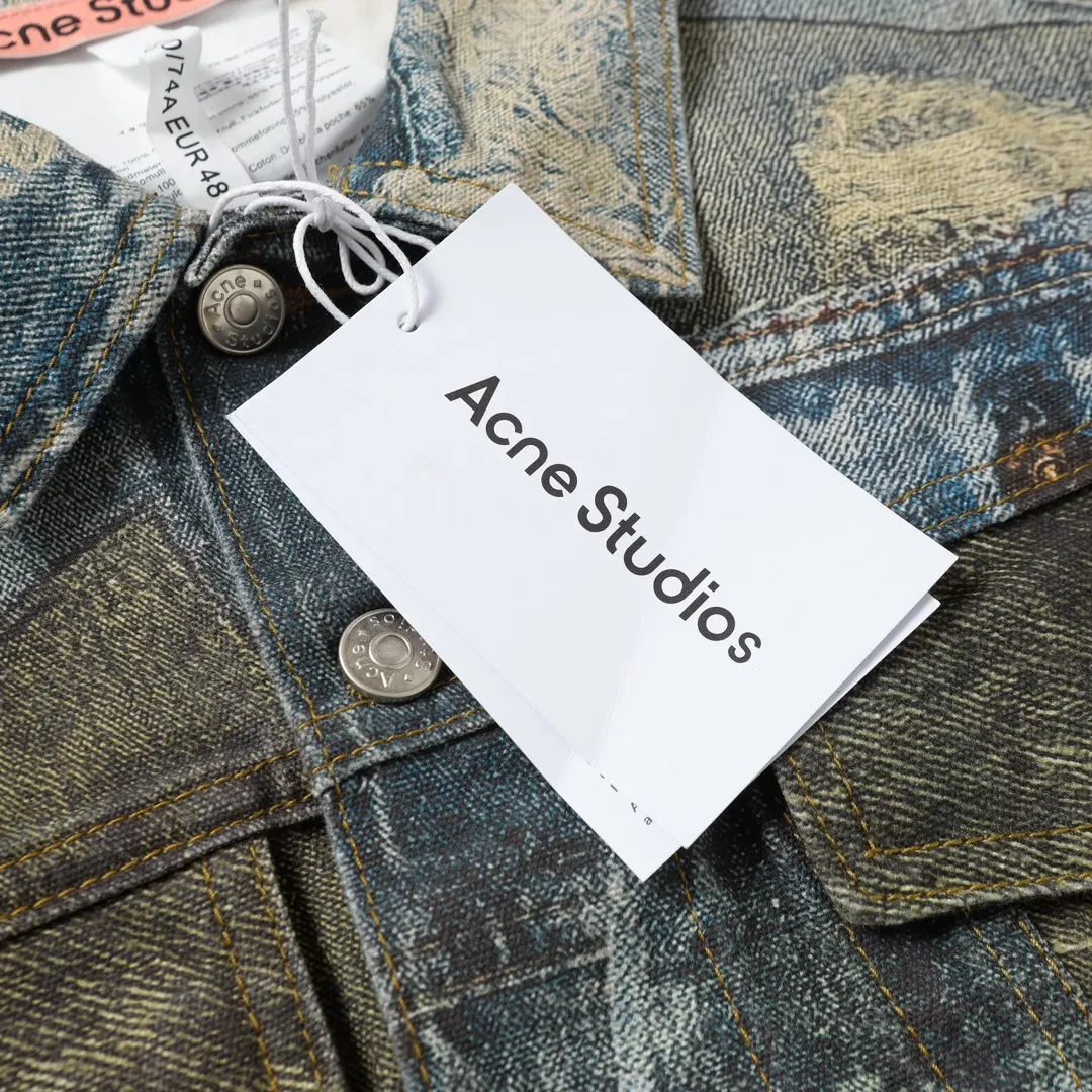 3D Trompe L'oeil Print Denim Jacket D26019923 — view 24