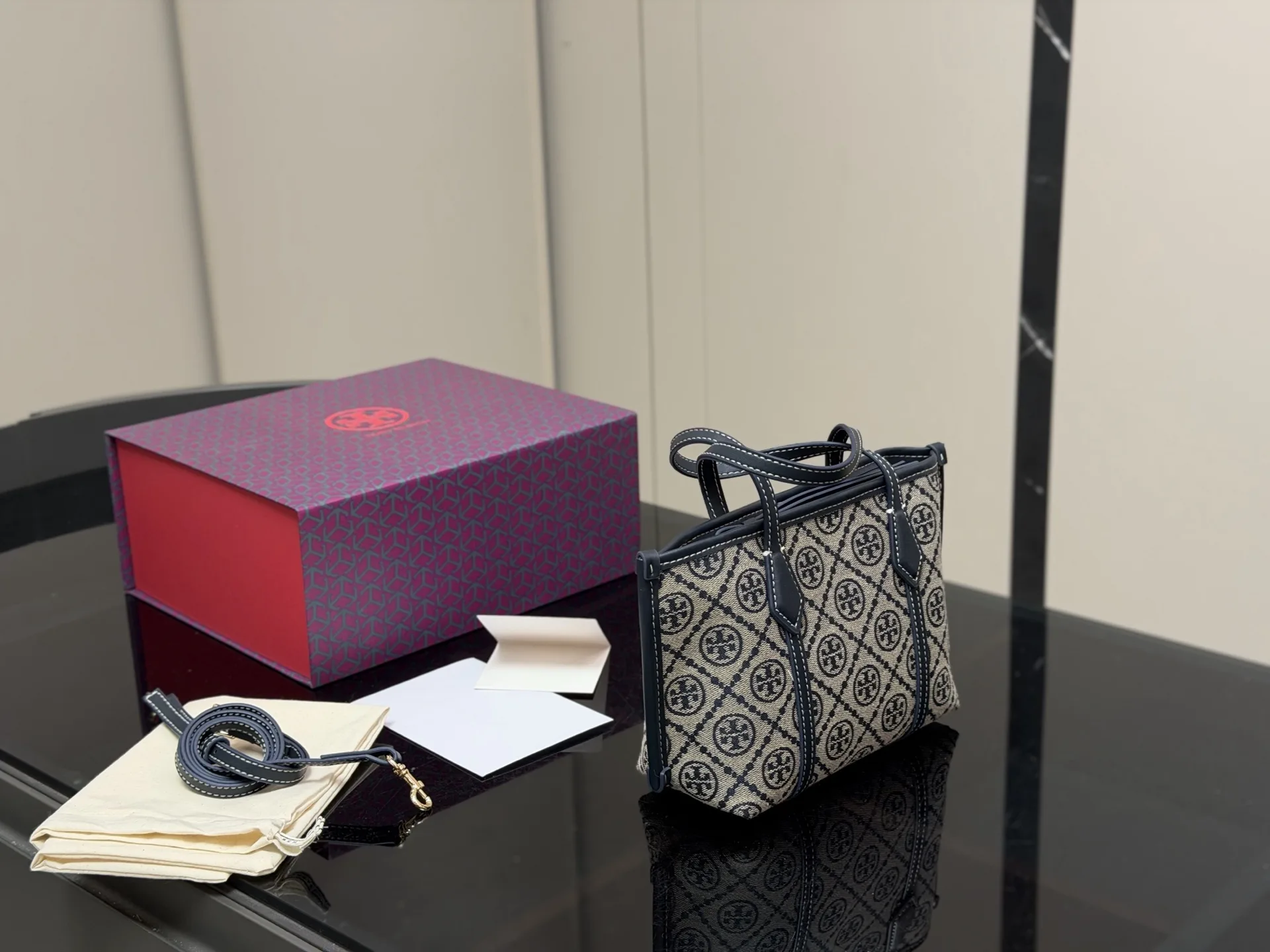Perry Mini Monogram Jacquard Tote Bag D31018036