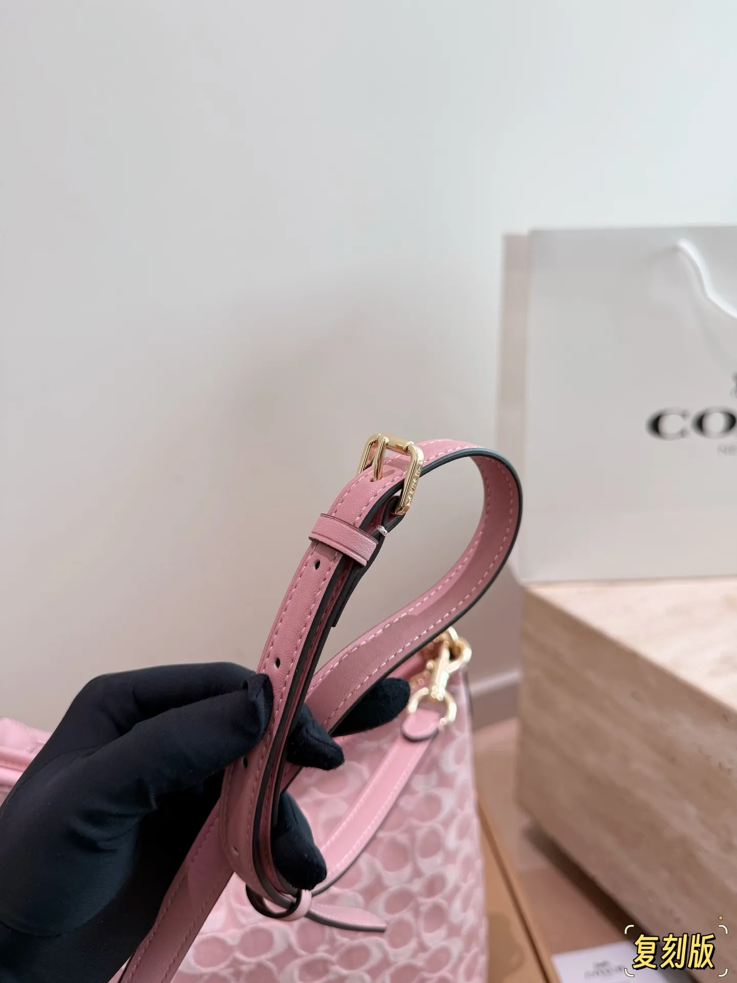 Coach Monogram Canvas Shoulder Bag with Charm D32017954 — view 6