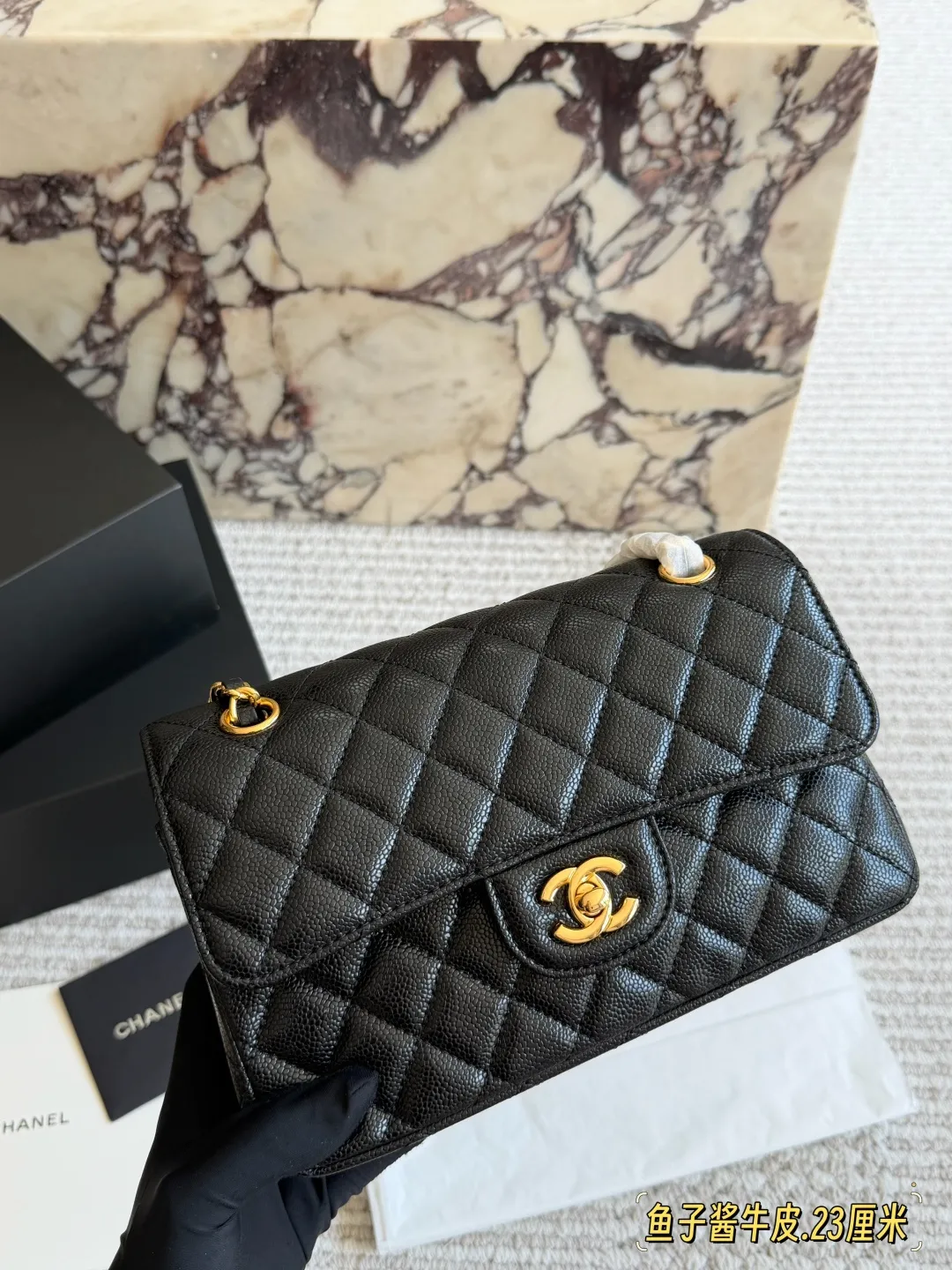 Classic Flap Bag in Caviar Leather D32018396