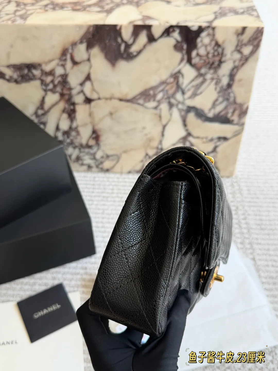 Classic Flap Bag in Caviar Leather D32018396 — view 2