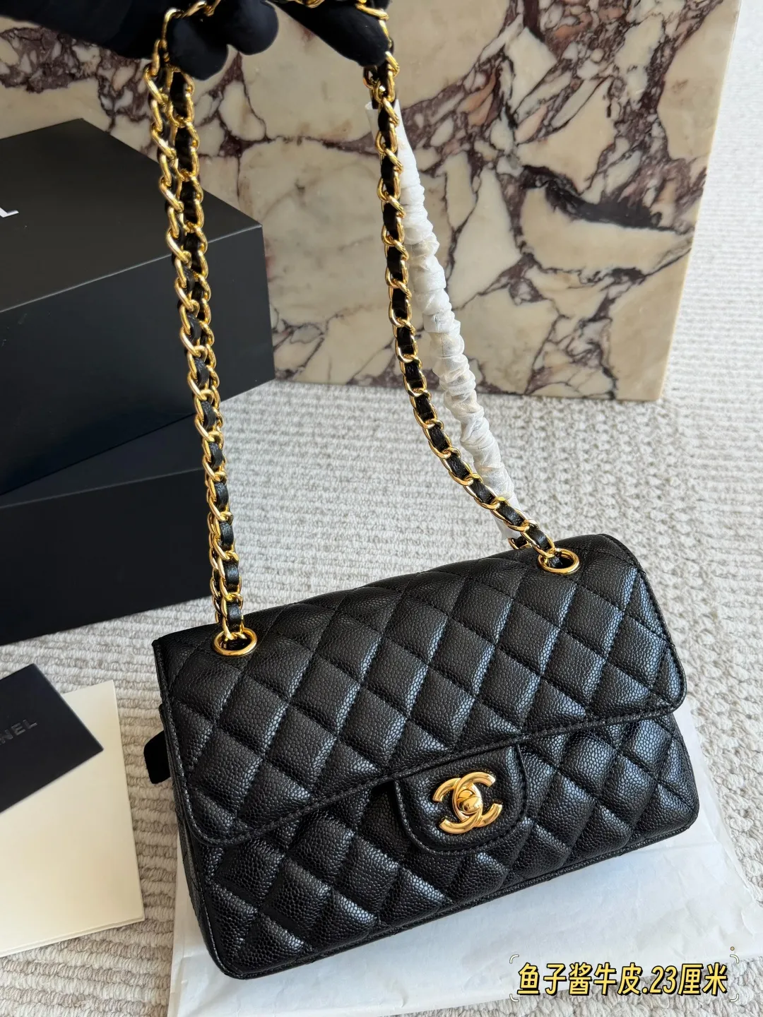 Classic Flap Bag in Caviar Leather D32018396 — view 4