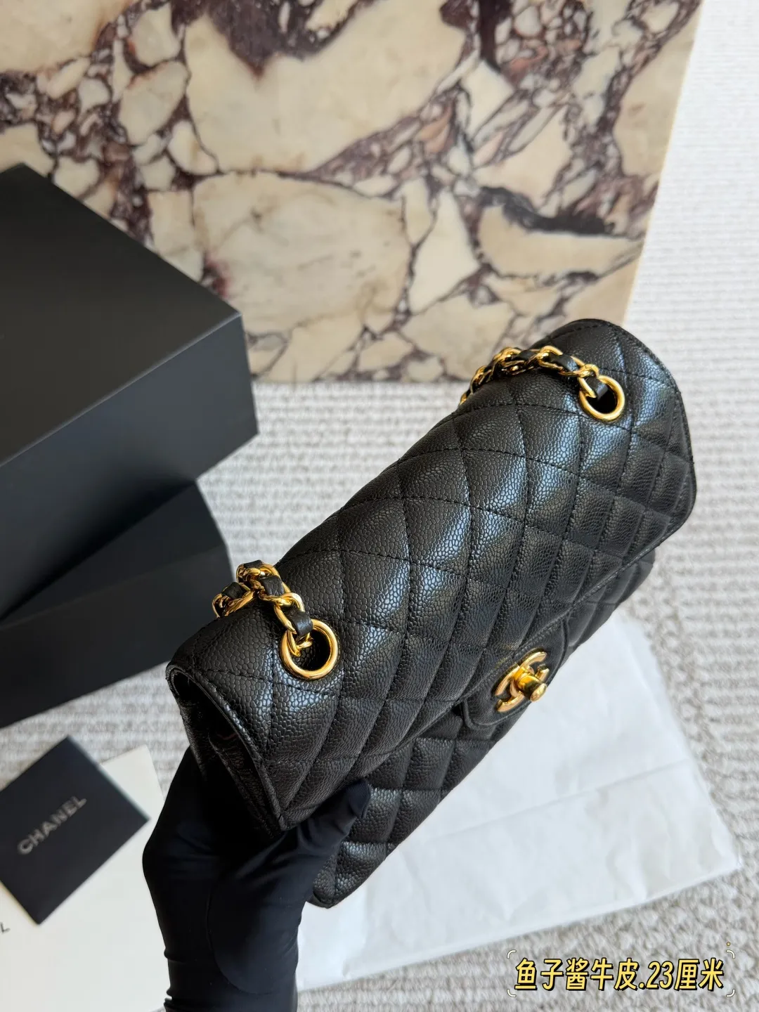 Classic Flap Bag in Caviar Leather D32018396 — view 5