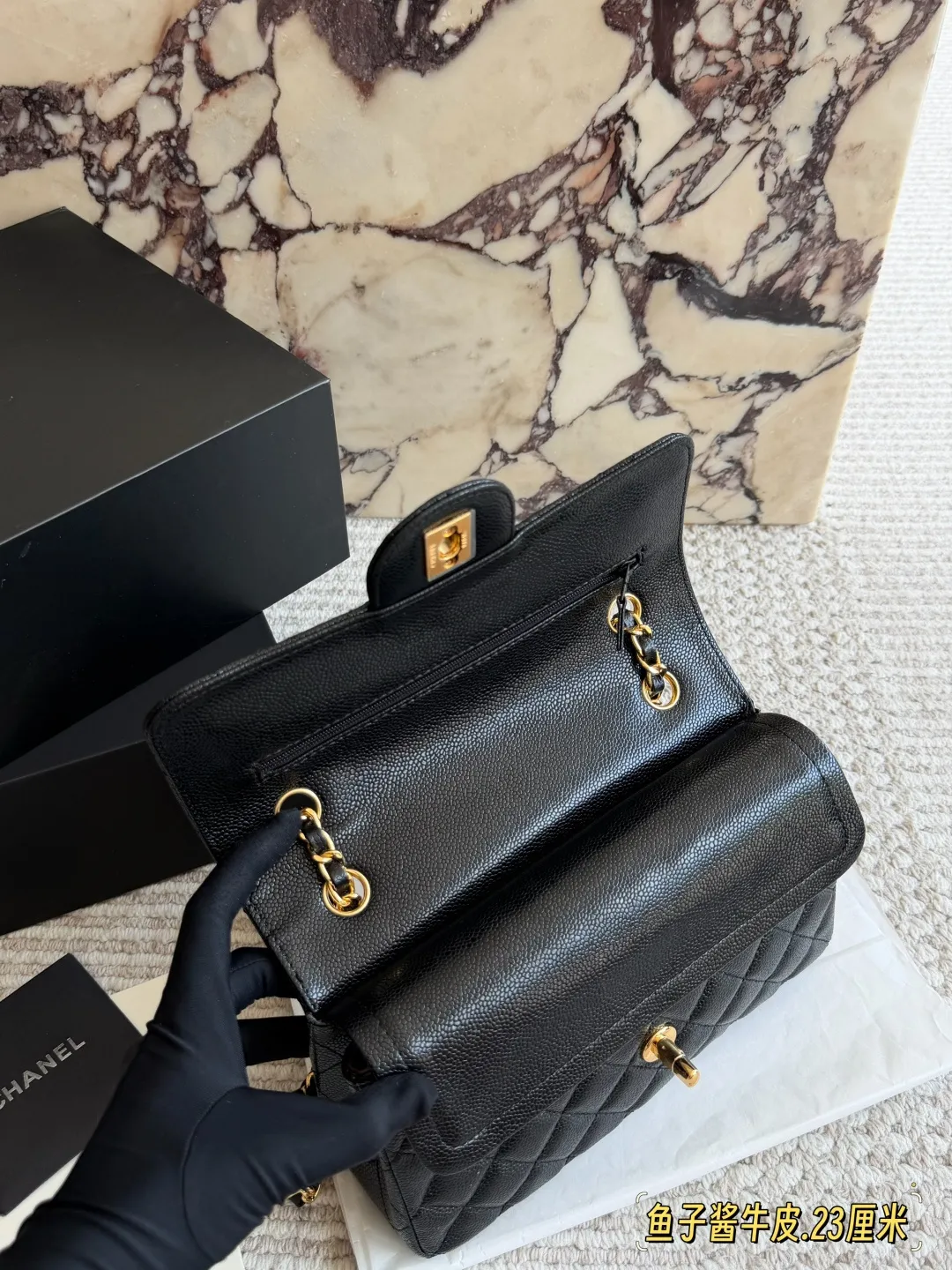 Classic Flap Bag in Caviar Leather D32018396 — view 6