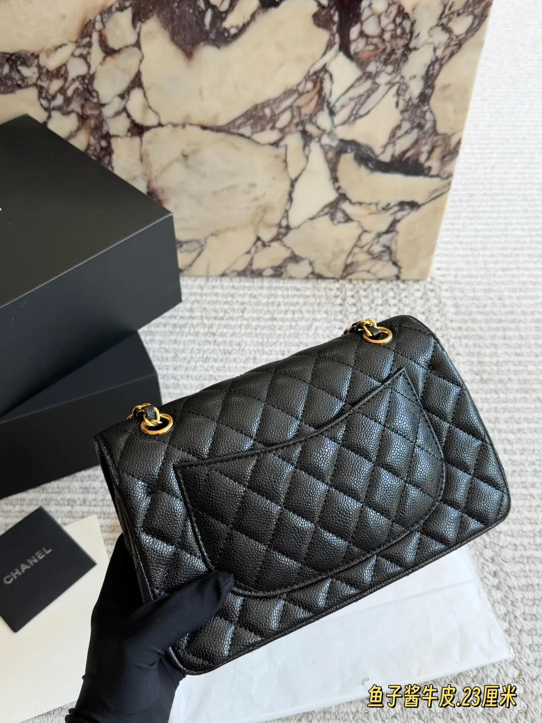 Classic Flap Bag in Caviar Leather D32018396 — view 8