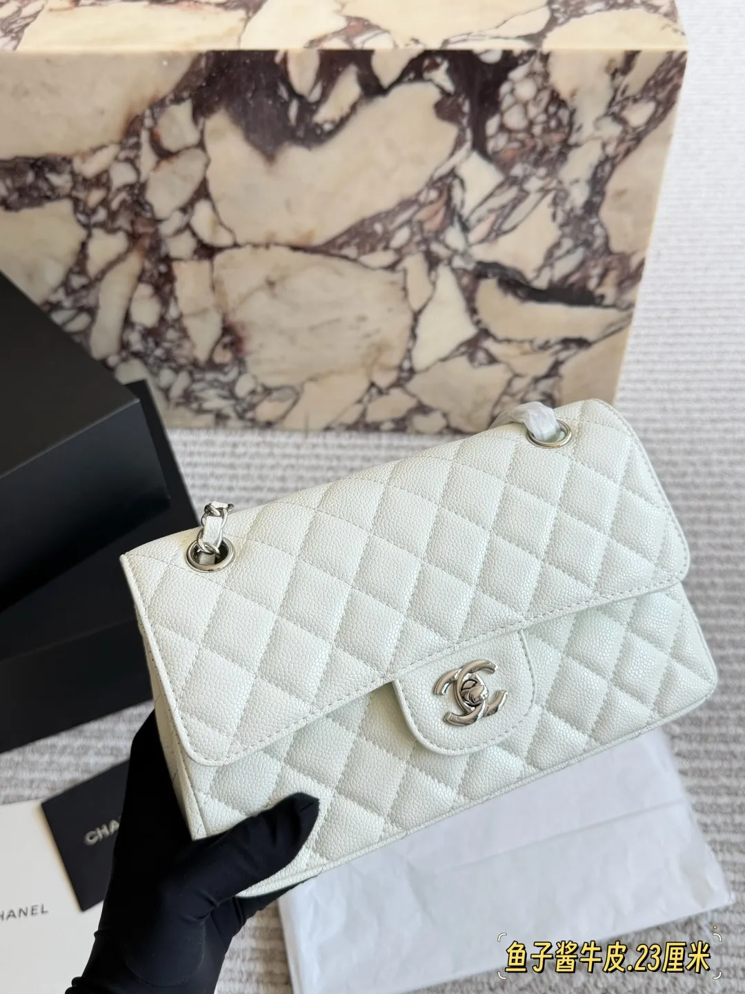 Classic Flap Bag in Caviar Leather D32018396 — view 12
