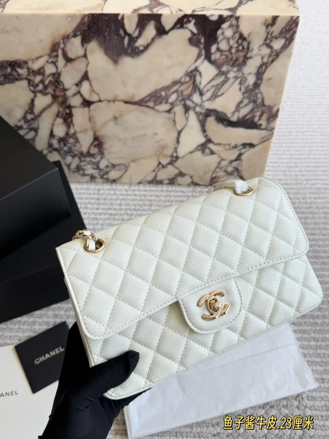 Classic Flap Bag in Caviar Leather D32018396 — view 13