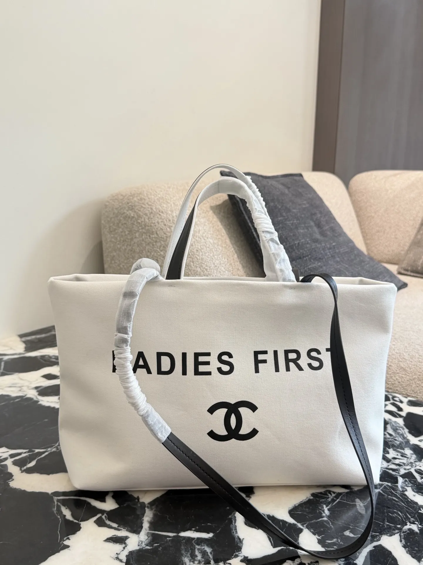 Ladies First Canvas Tote Bag D32017826