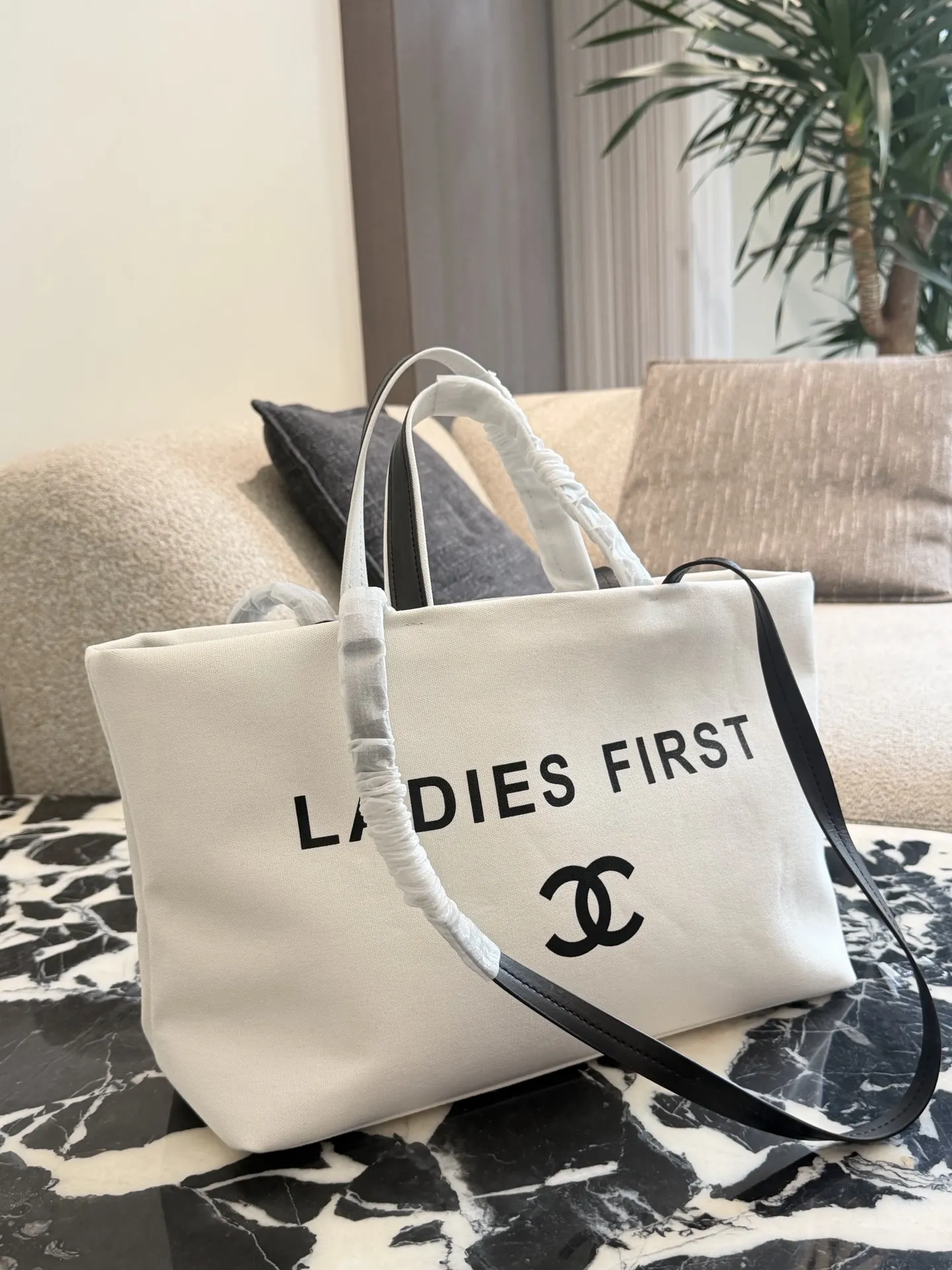 Ladies First Canvas Tote Bag D32017826 — view 2