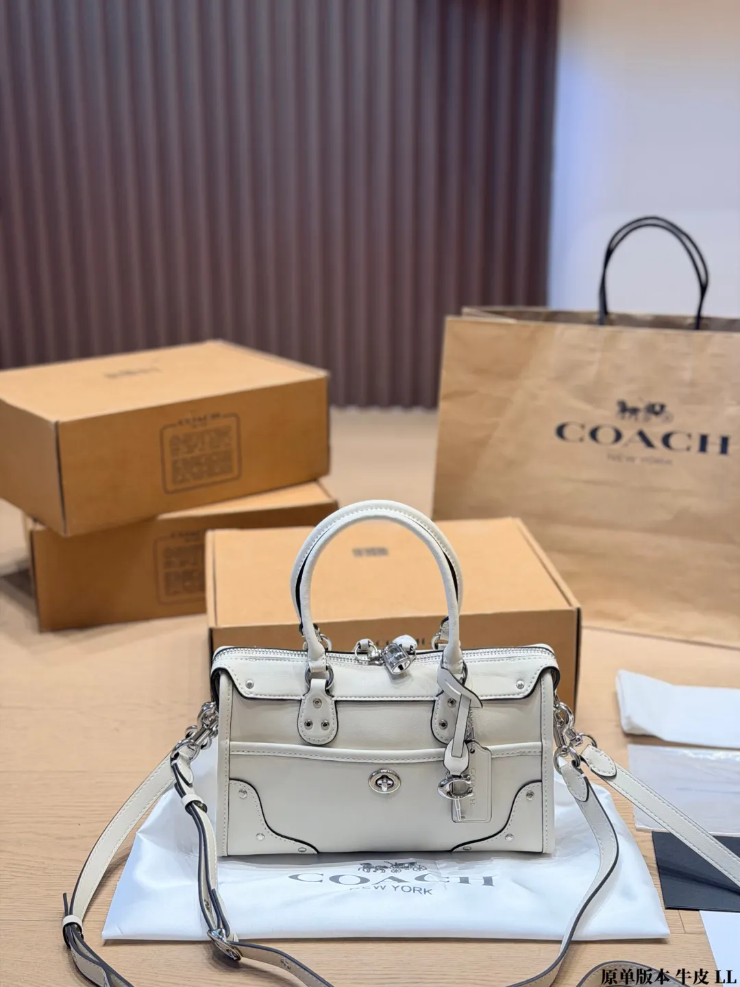Coach Rhyder 24 Leather Satchel D33018037 — view 2