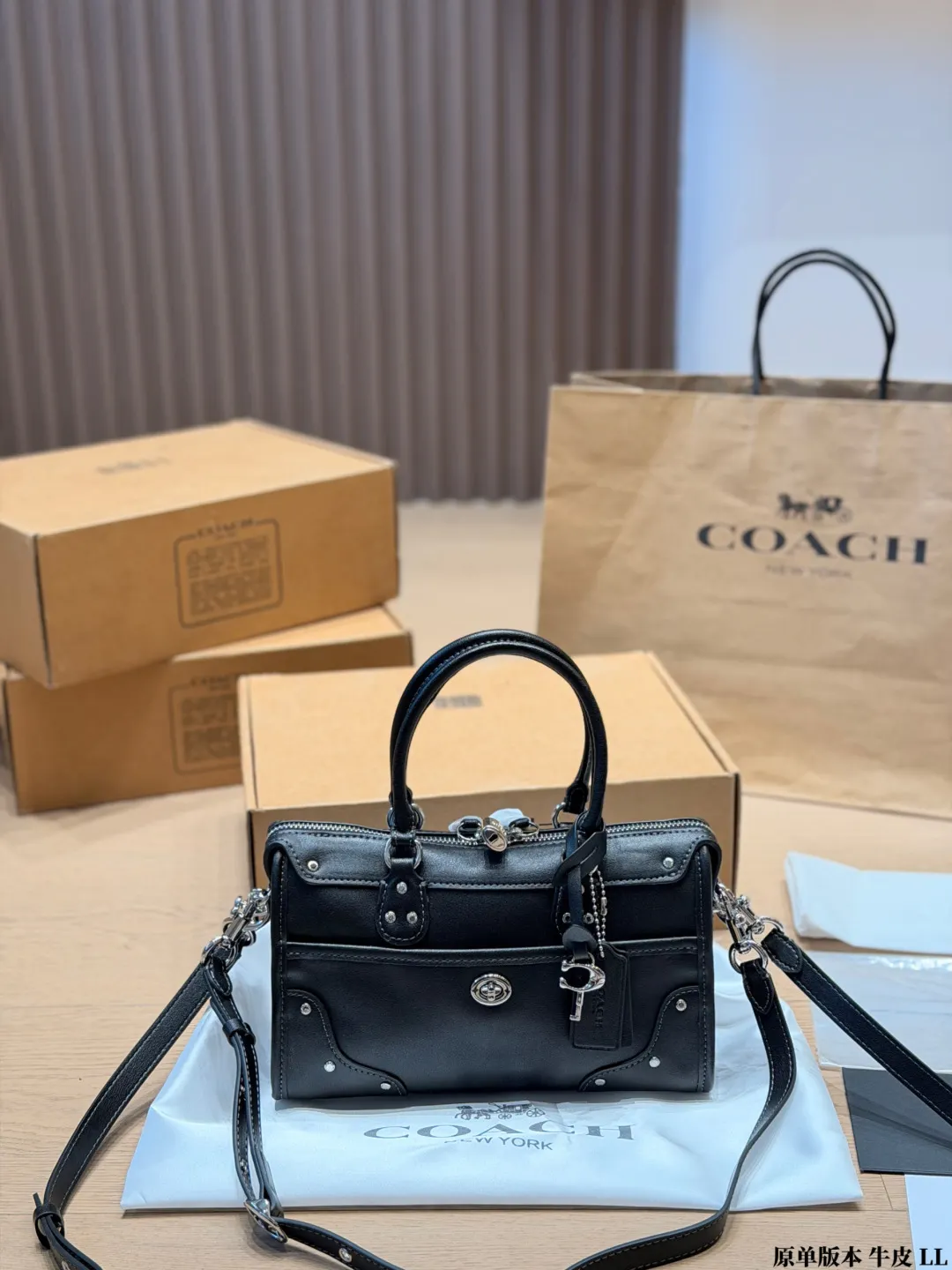 Coach Rhyder 24 Leather Satchel D33018037 — view 4