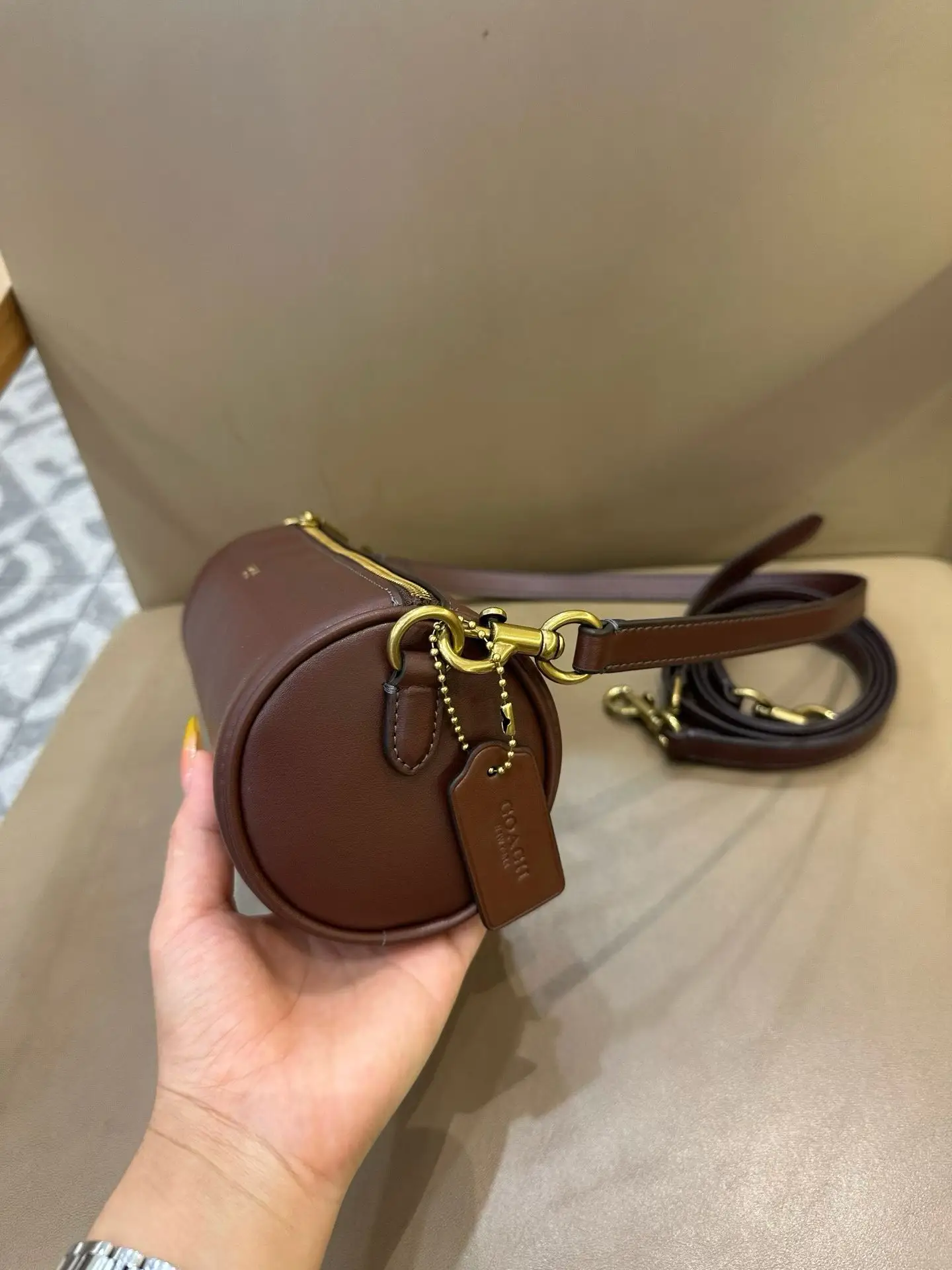 Coach Barrel Monogram Shoulder Bag D33018346 — view 30