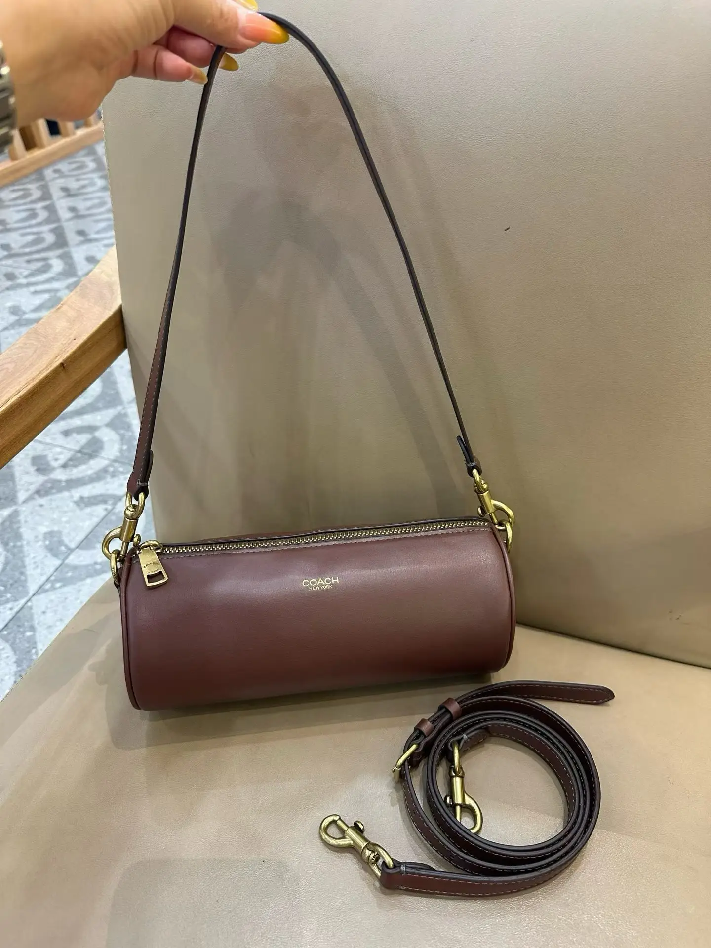 Coach Barrel Monogram Shoulder Bag D33018346 — view 34