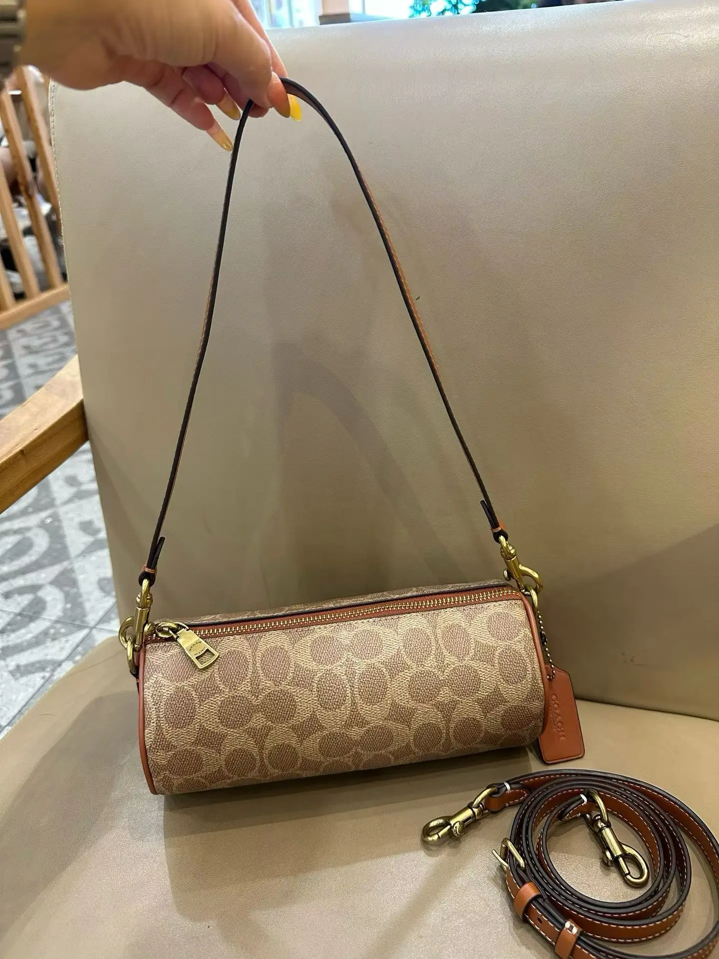 Coach Barrel Monogram Shoulder Bag D33018346 — view 19