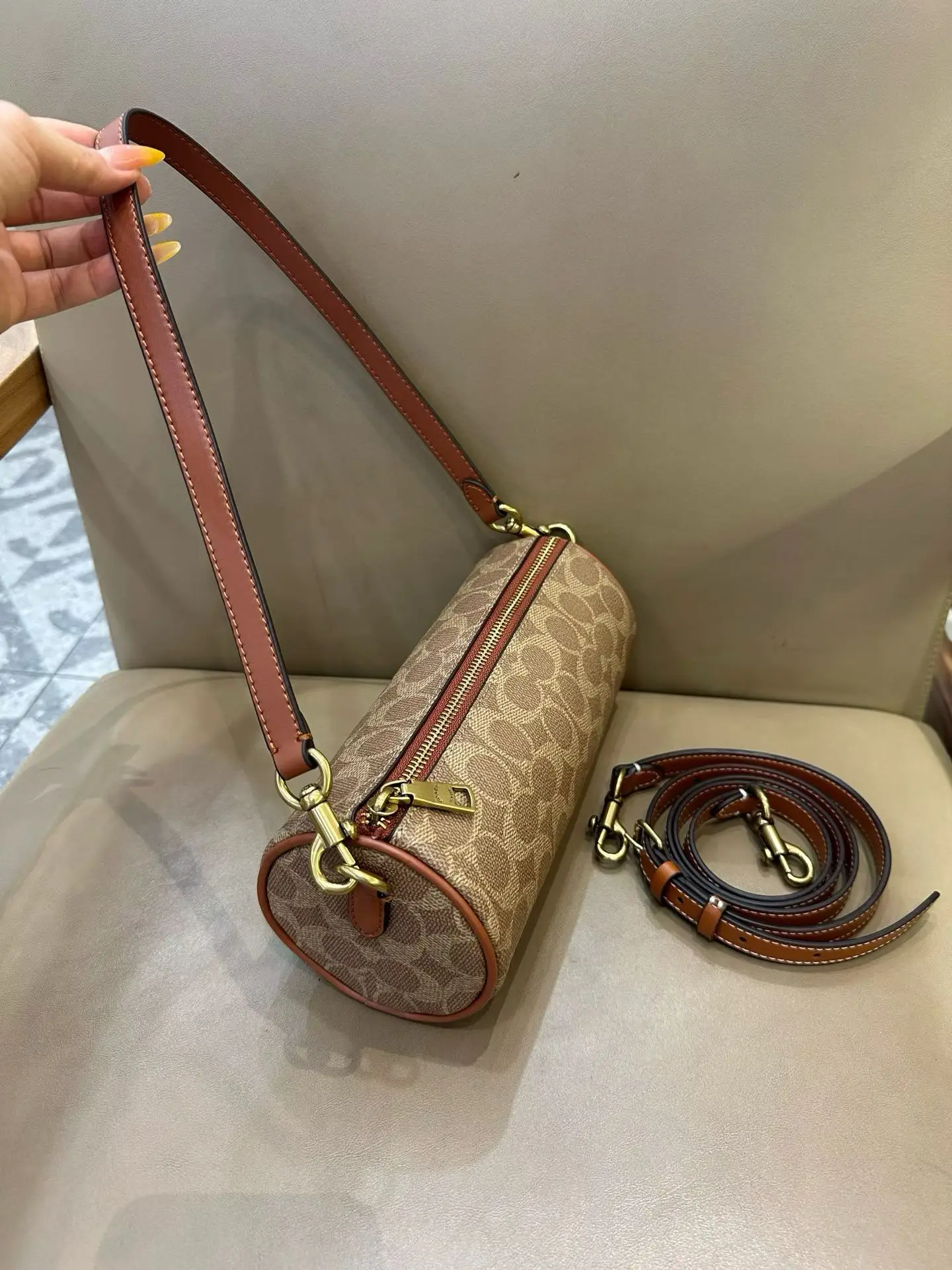 Coach Barrel Monogram Shoulder Bag D33018346 — view 20