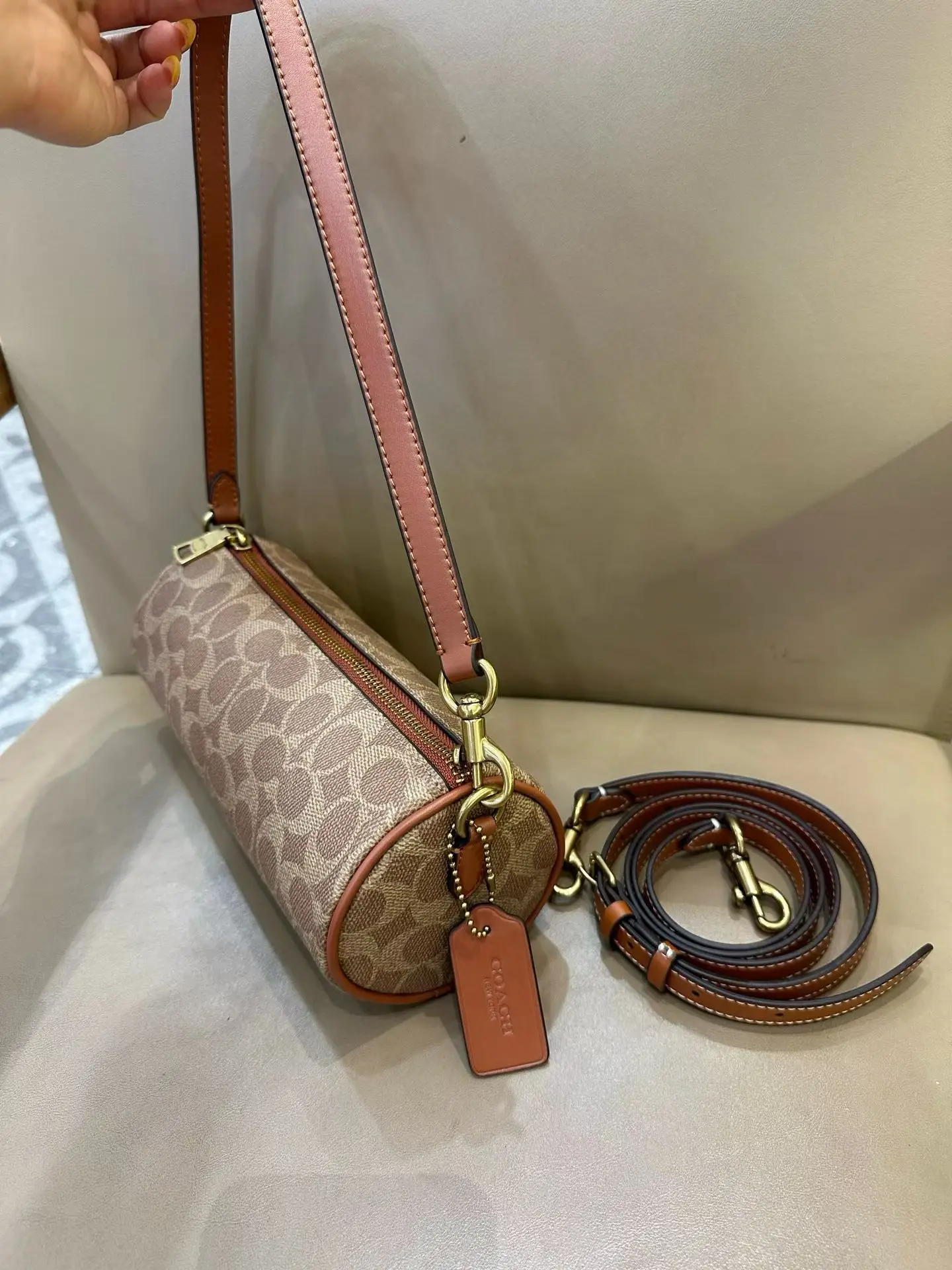 Coach Barrel Monogram Shoulder Bag D33018346 — view 22