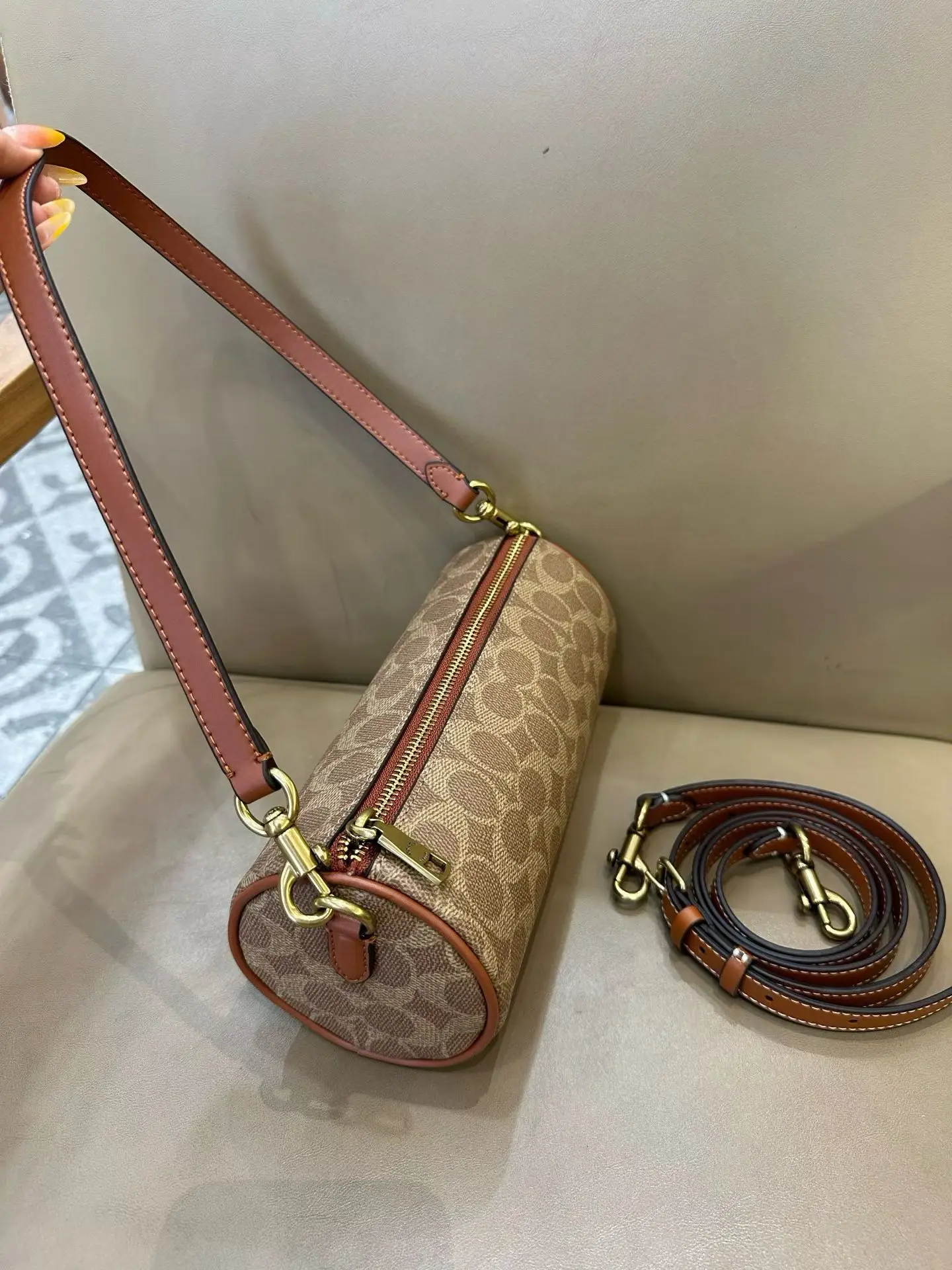 Coach Barrel Monogram Shoulder Bag D33018346 — view 23