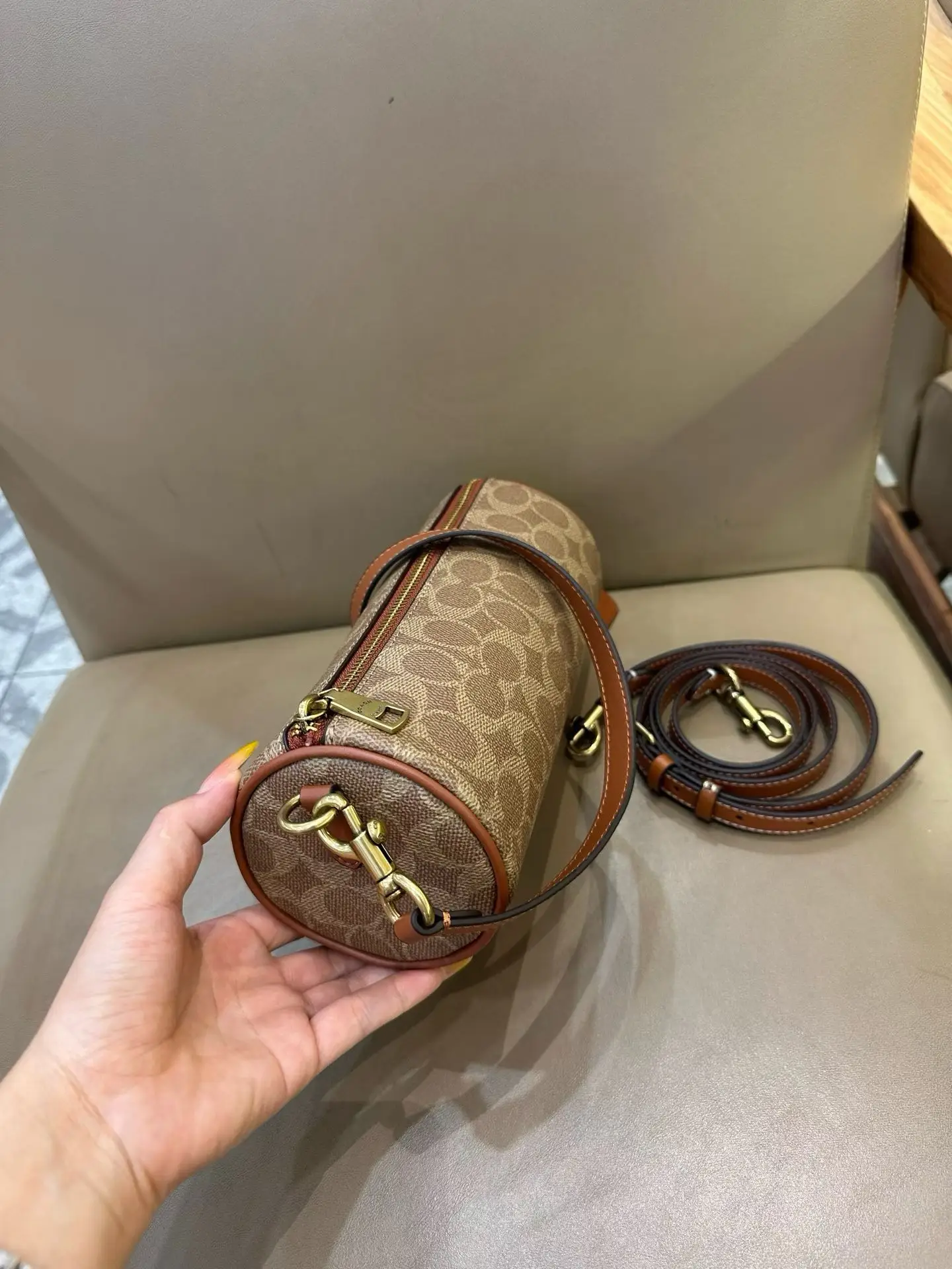 Coach Barrel Monogram Shoulder Bag D33018346 — view 25