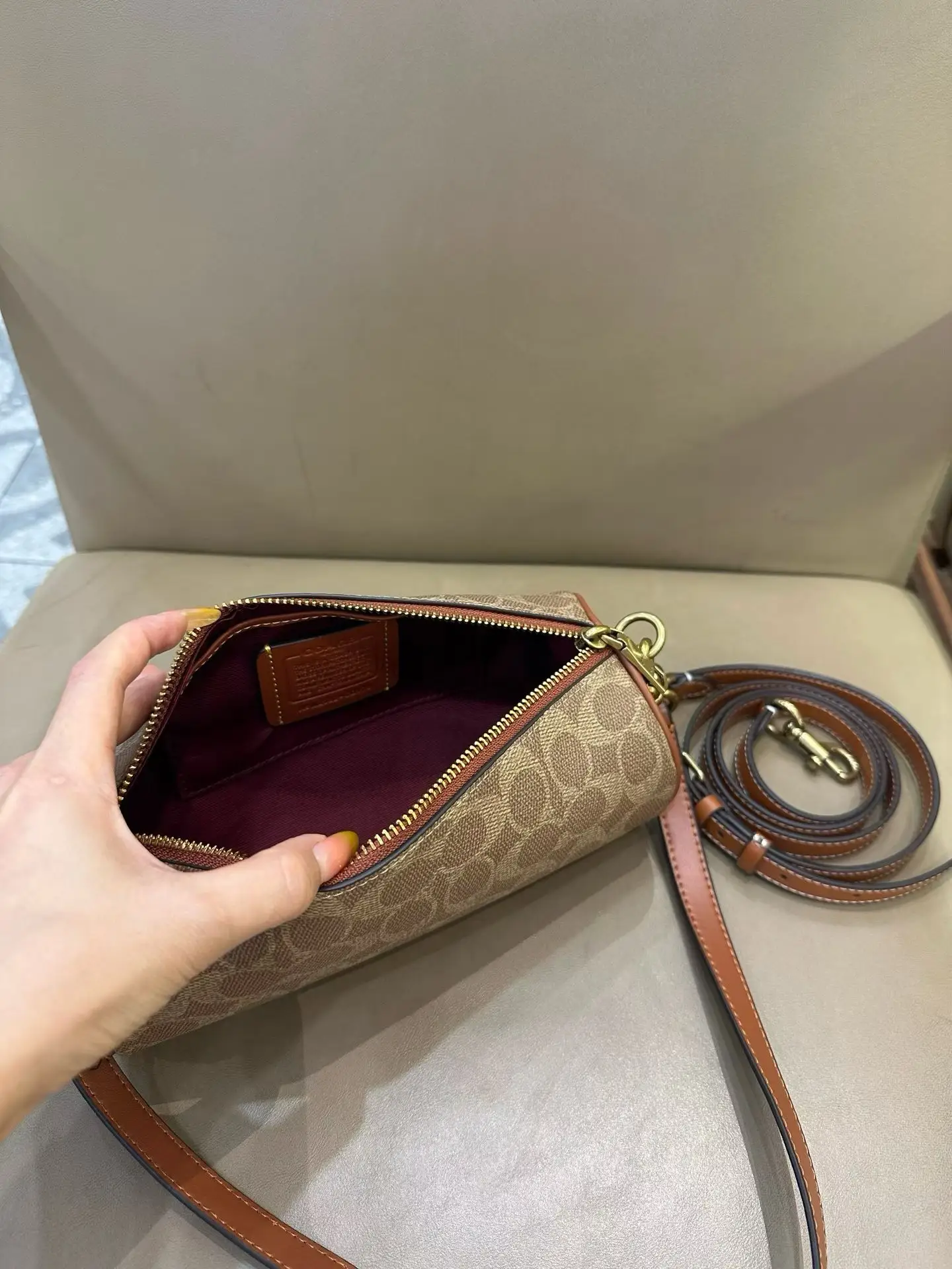 Coach Barrel Monogram Shoulder Bag D33018346 — view 26