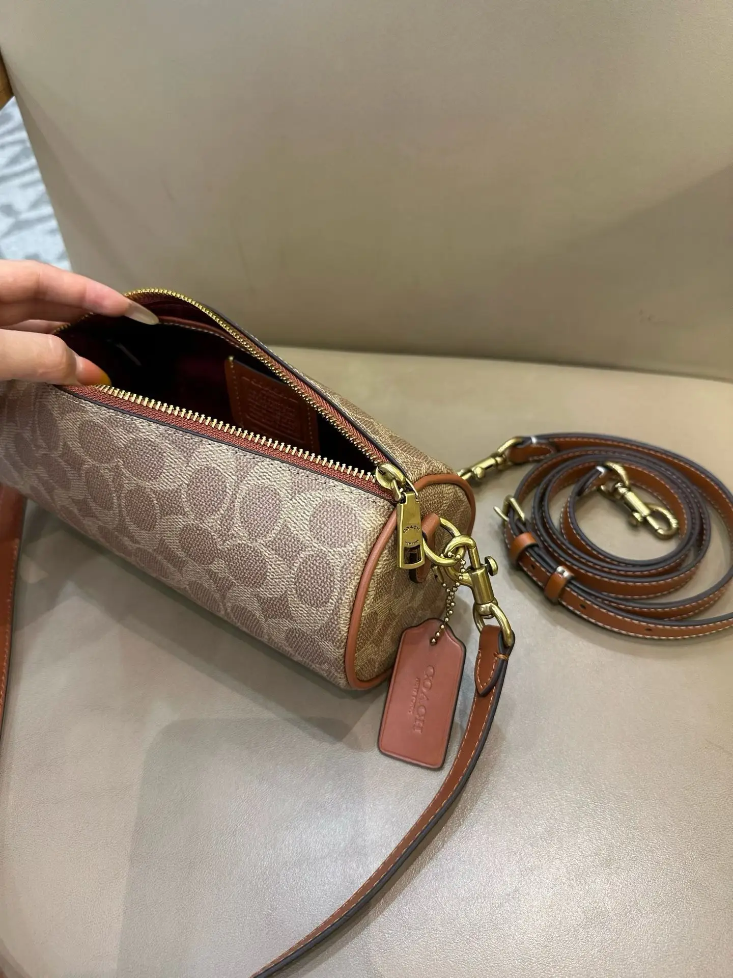 Coach Barrel Monogram Shoulder Bag D33018346 — view 27