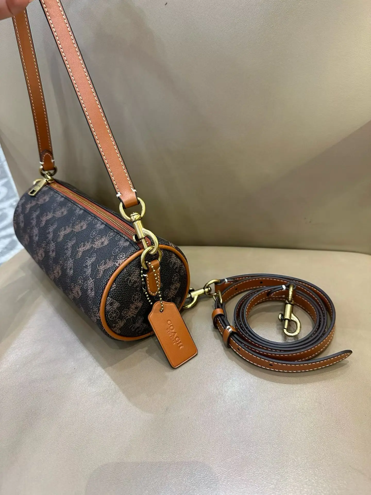 Coach Barrel Monogram Shoulder Bag D33018346 — view 12
