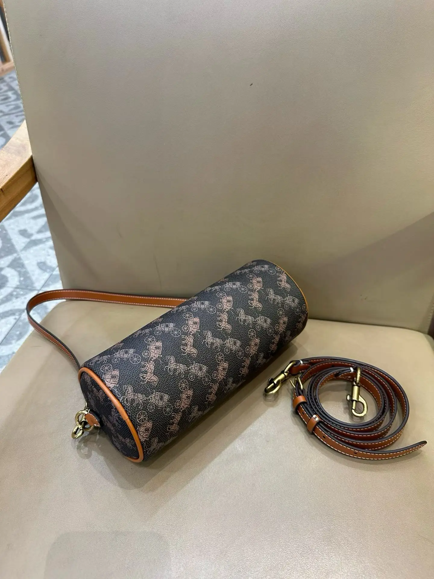 Coach Barrel Monogram Shoulder Bag D33018346 — view 13