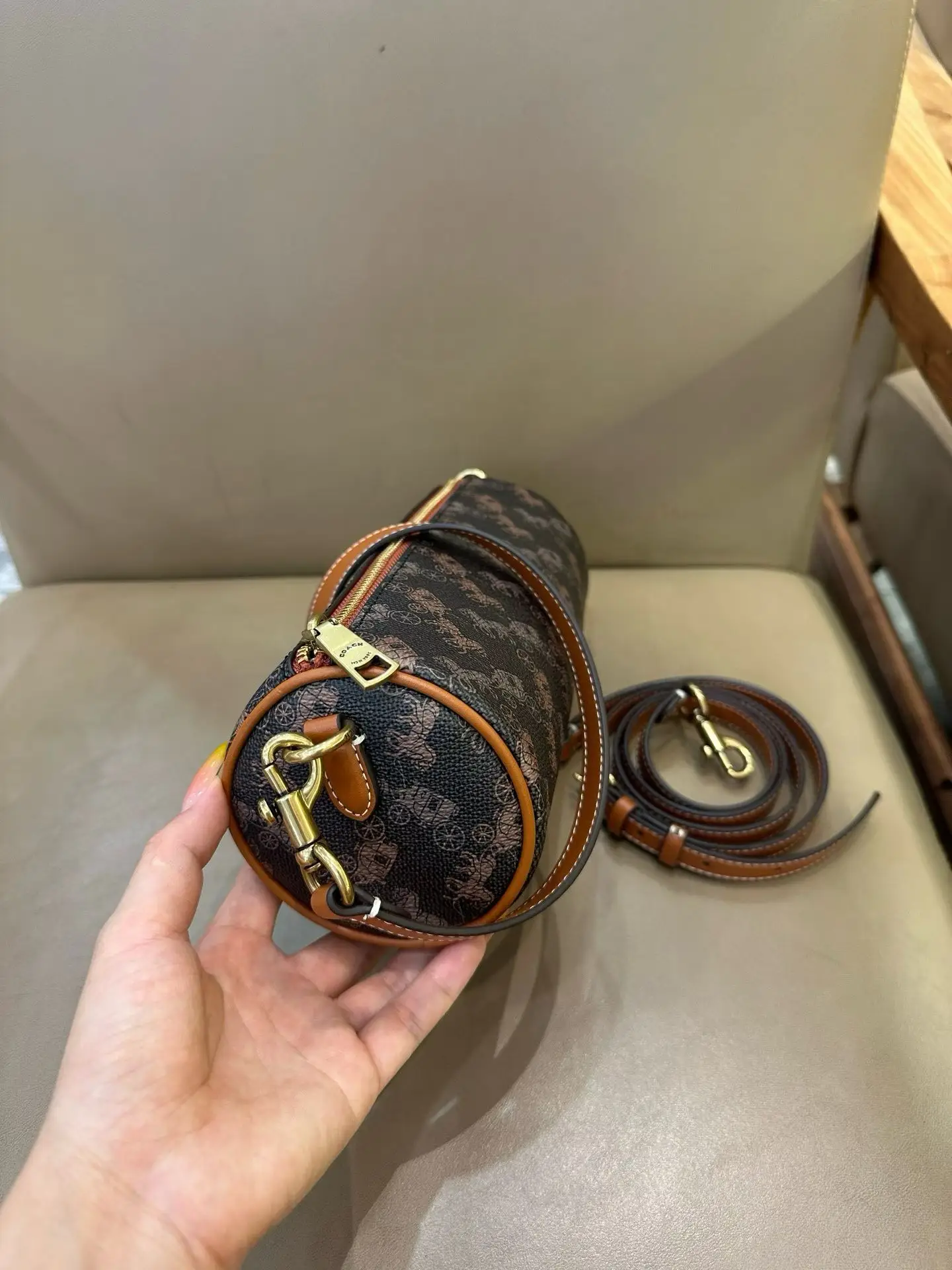 Coach Barrel Monogram Shoulder Bag D33018346 — view 15