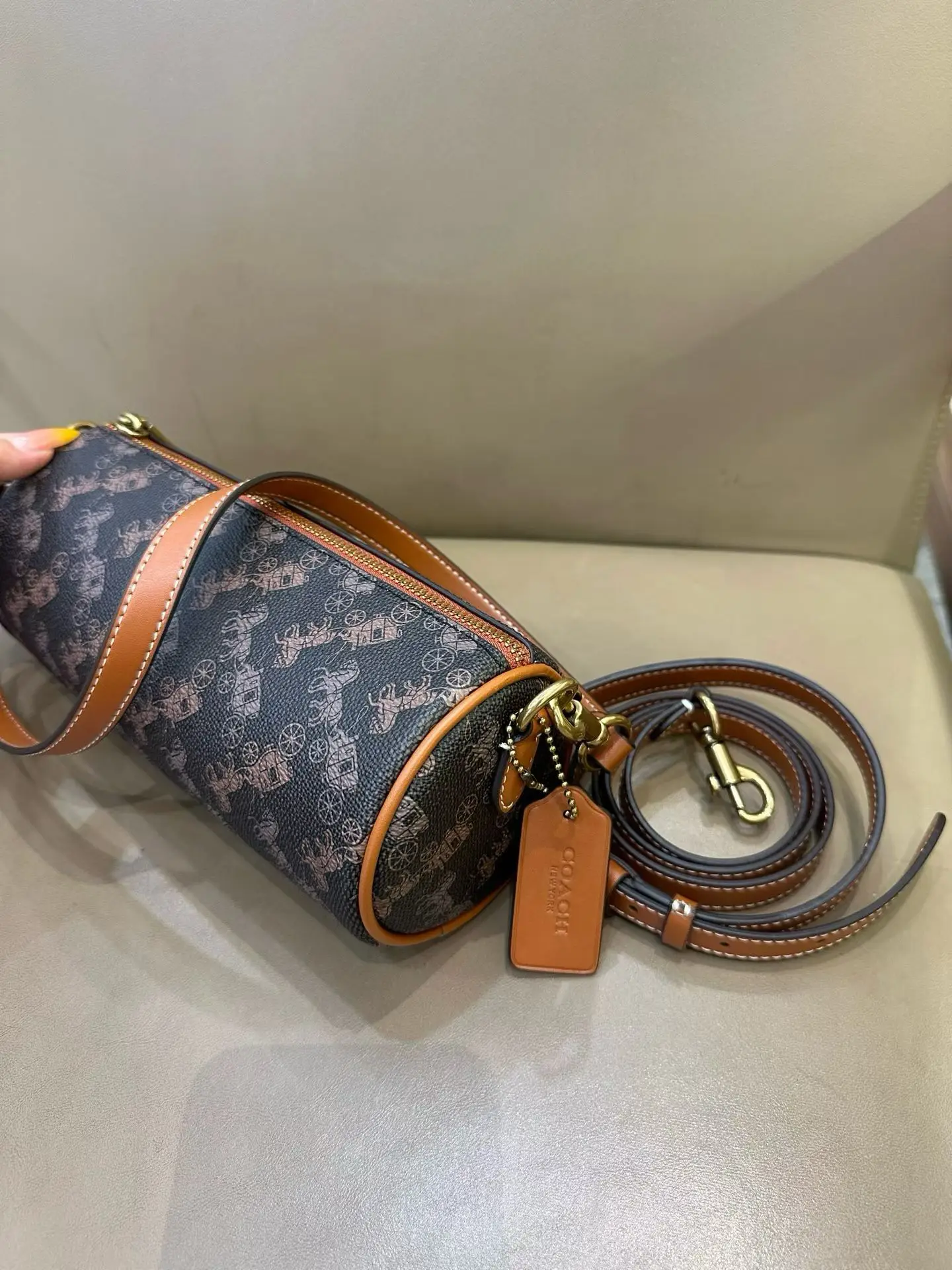 Coach Barrel Monogram Shoulder Bag D33018346 — view 16