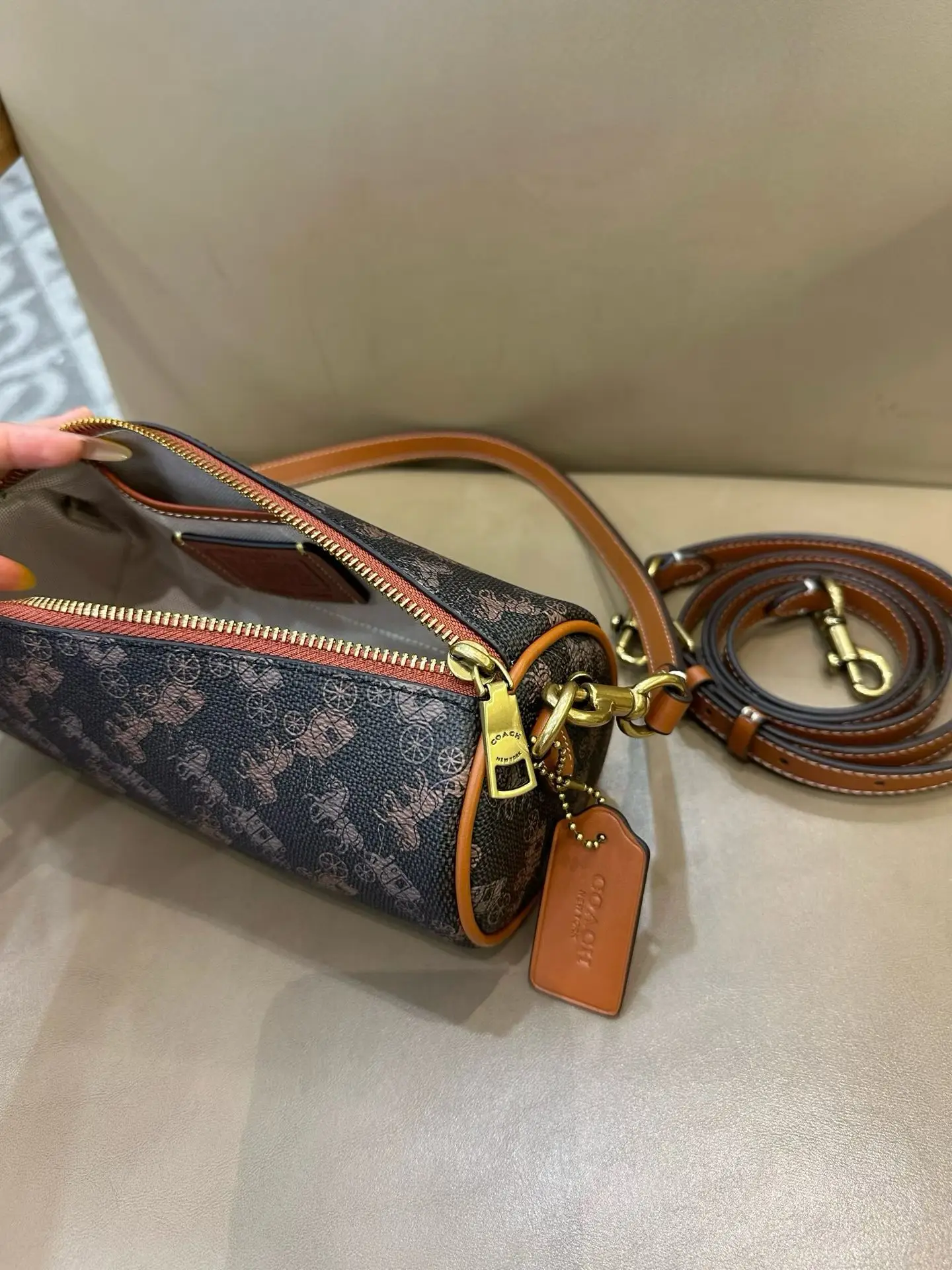 Coach Barrel Monogram Shoulder Bag D33018346 — view 18