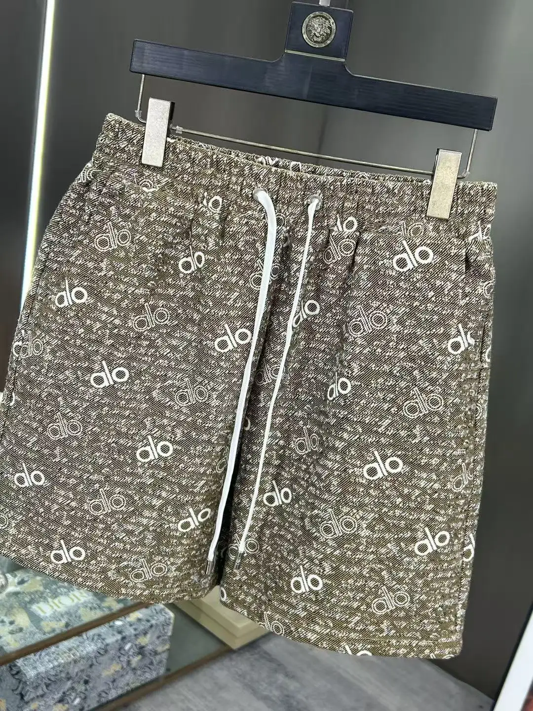 Logo Jacquard Denim Shorts D15511447 — view 3