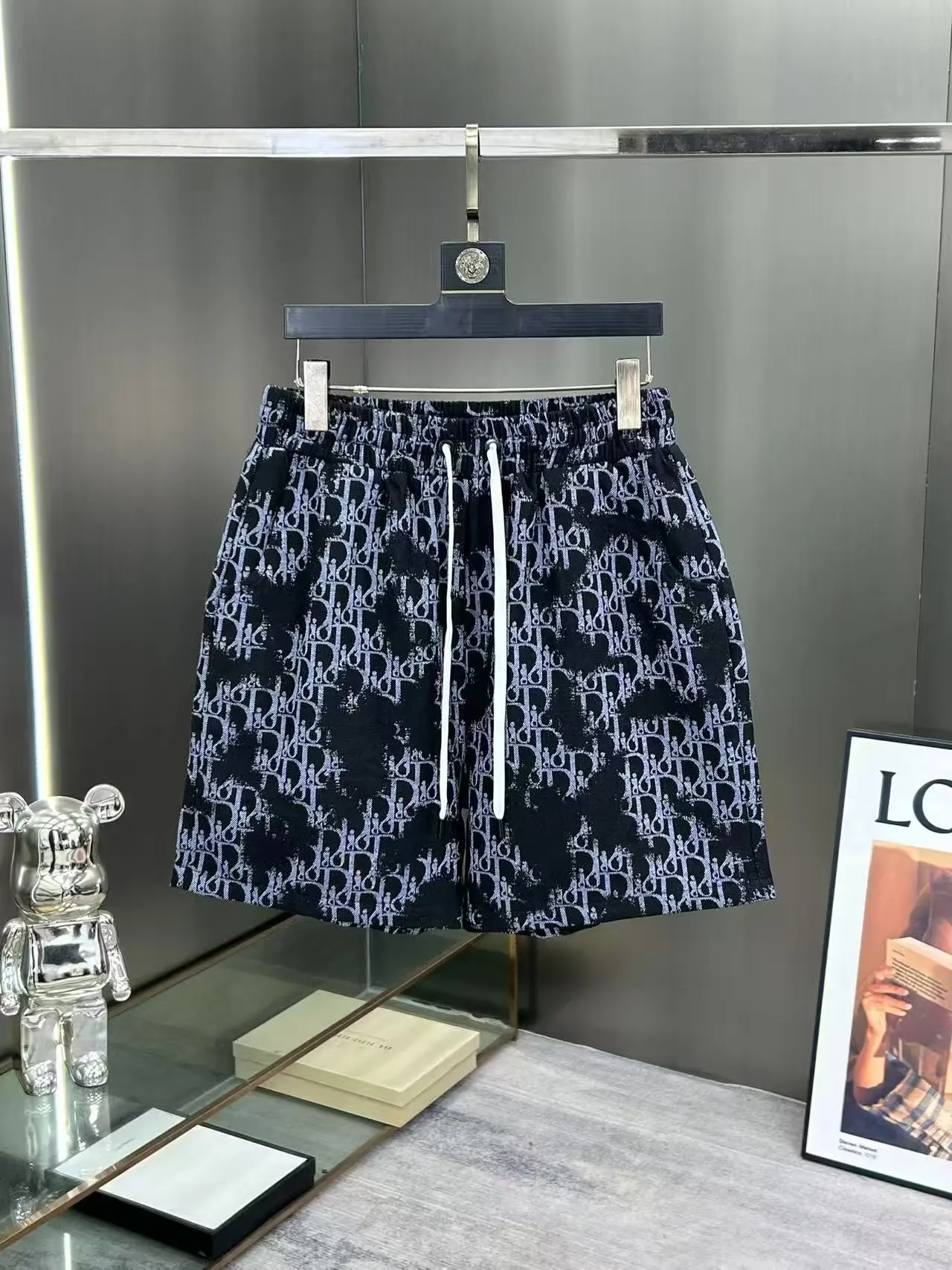 Oblique Jacquard Denim Shorts D15511456