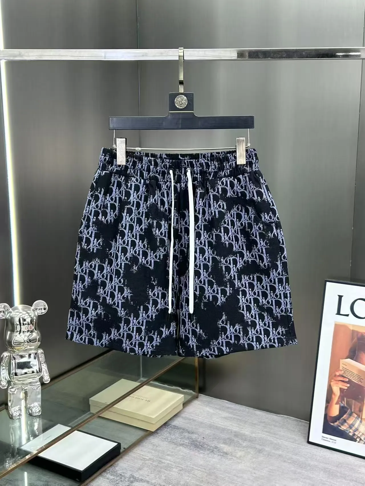 Oblique Jacquard Denim Shorts D15511456