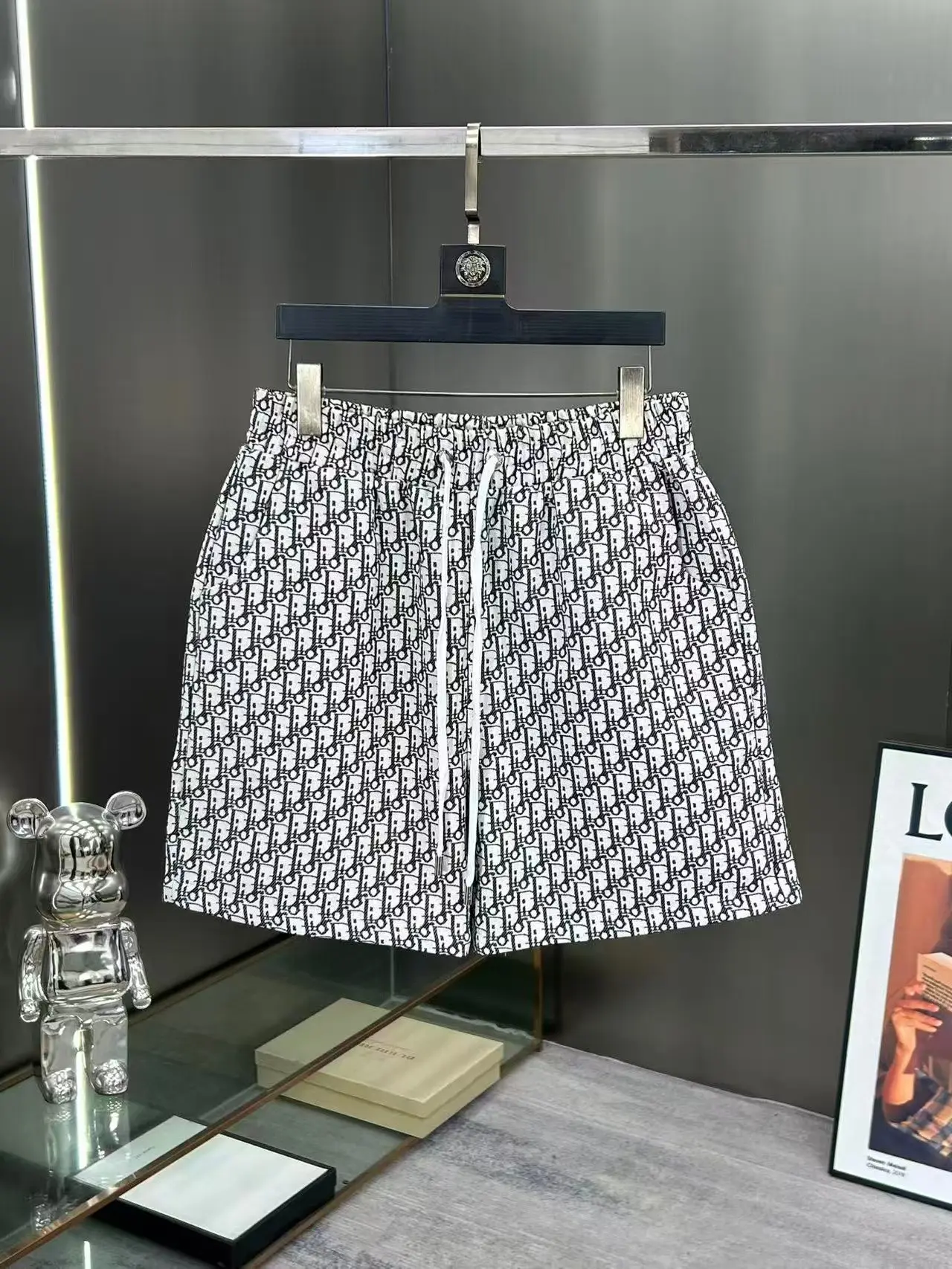 Oblique Jacquard Denim Shorts D15511442