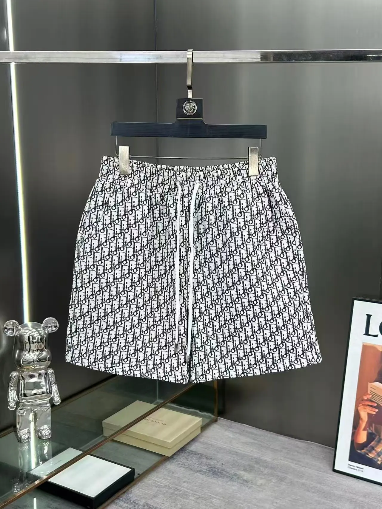 Oblique Jacquard Denim Shorts D15511442