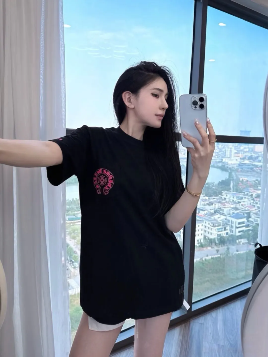 Chrome Hearts Horseshoe Embroidery T-Shirt D12024982 — view 30