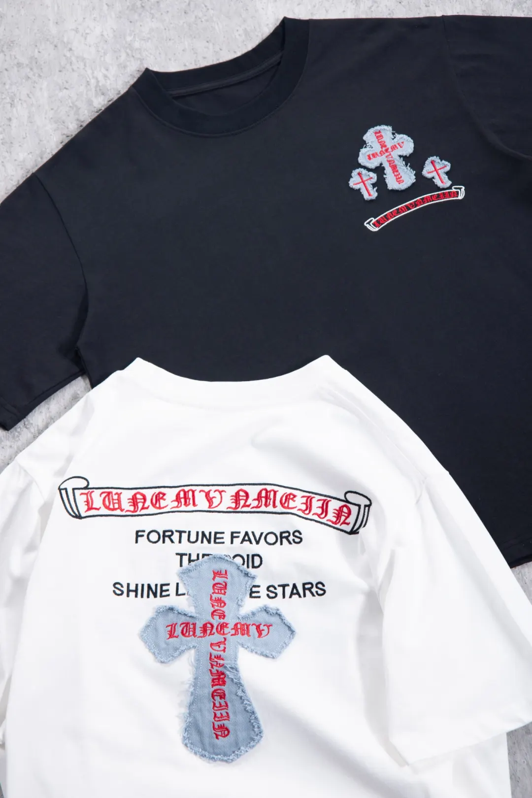 Embroidered Cross Logo Heavyweight Cotton T-Shirt D12524980 — view 3