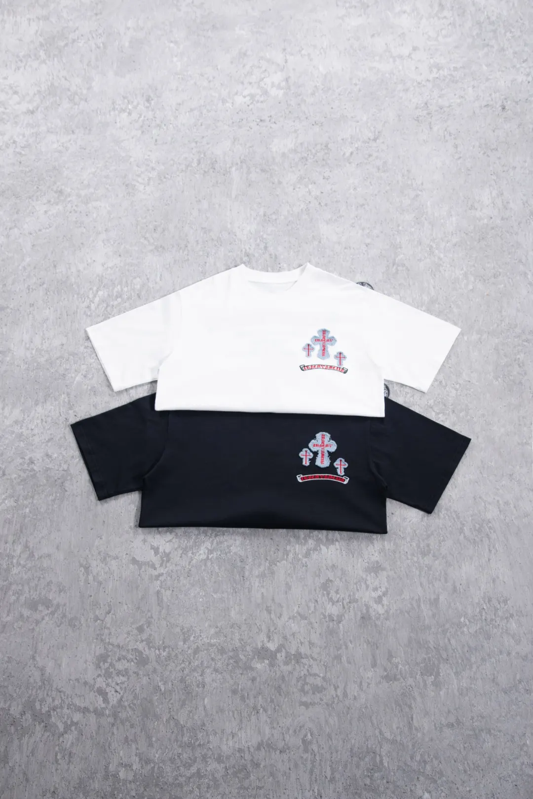 Embroidered Cross Logo Heavyweight Cotton T-Shirt D12524980 — view 4