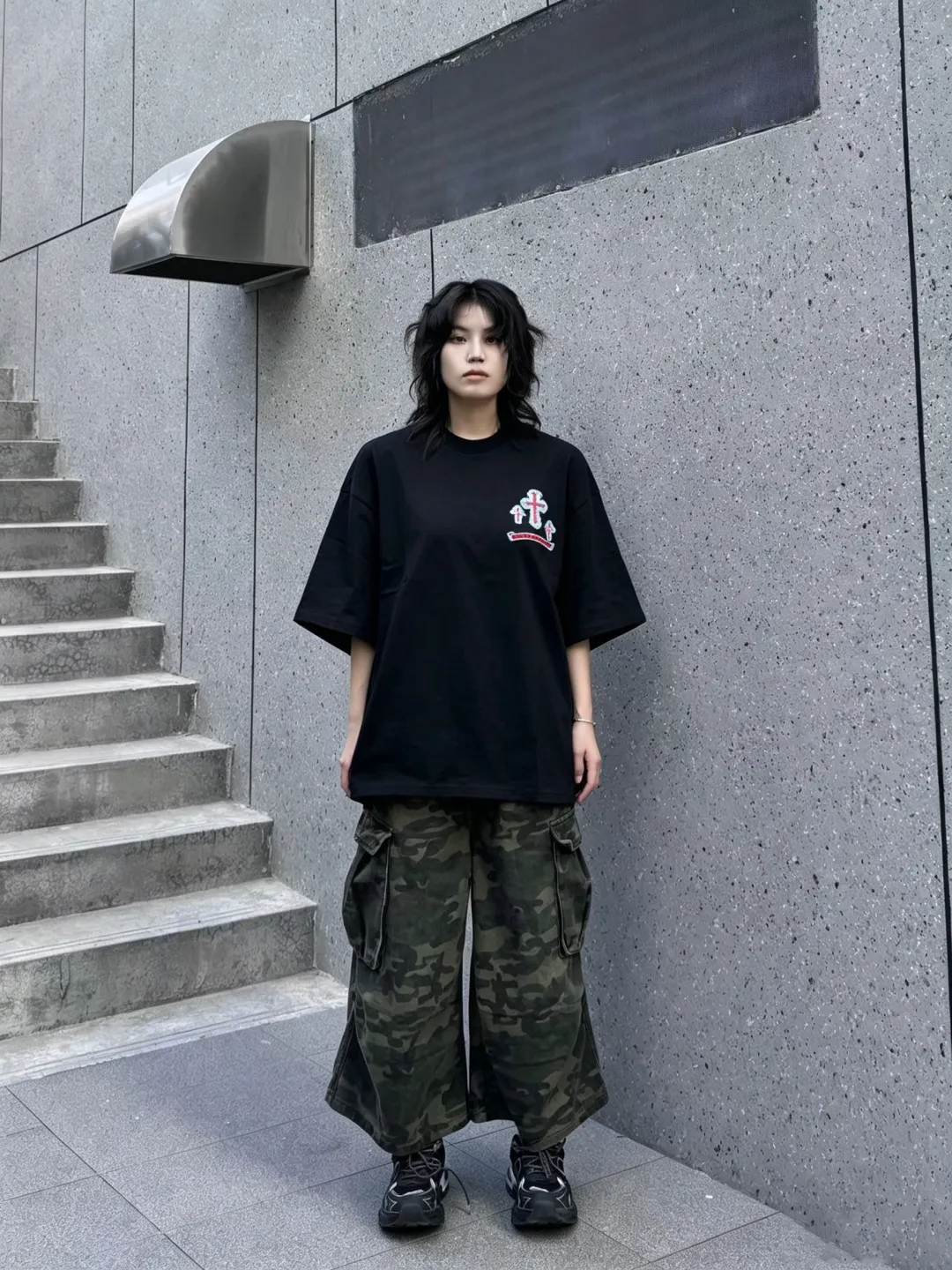 Embroidered Cross Logo Heavyweight Cotton T-Shirt D12524980 — view 29