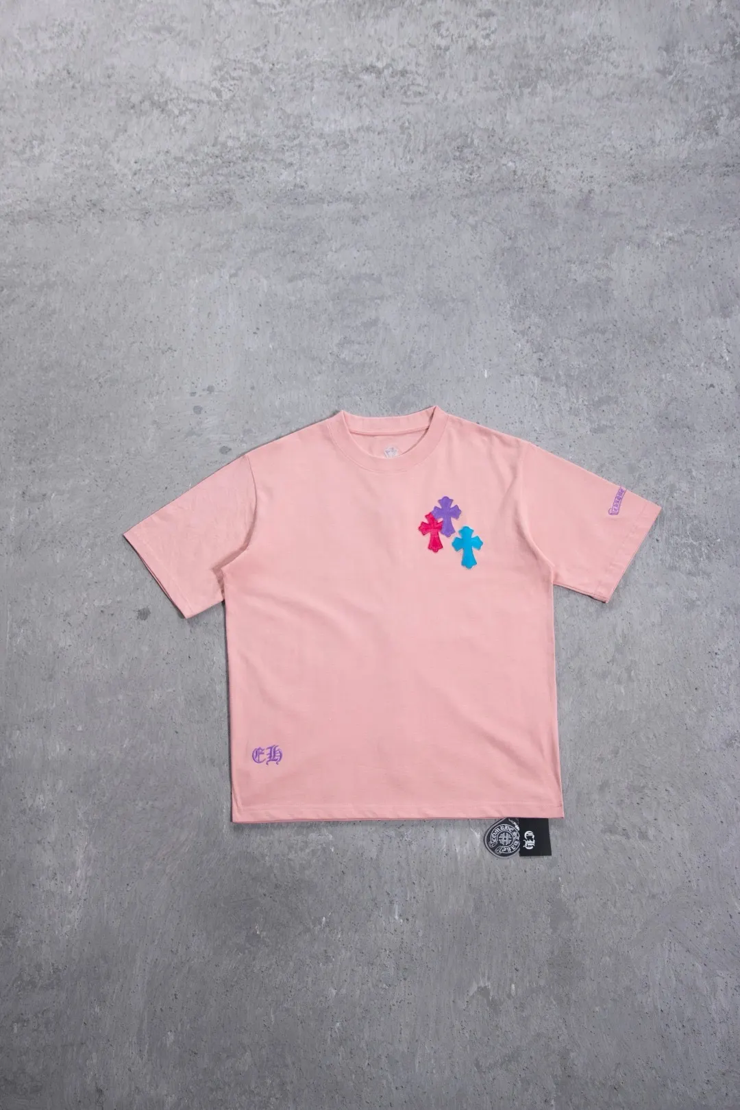 Leather Patch Heavyweight Cotton T-Shirt D12524979 — view 15