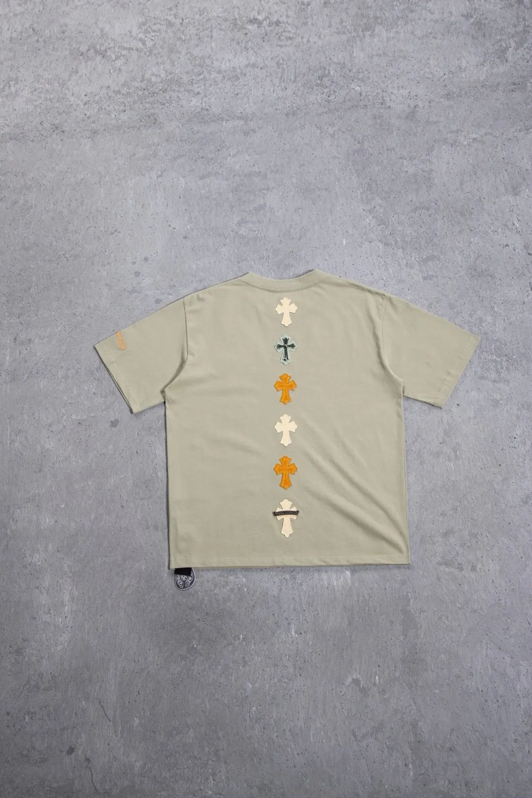 Leather Patch Heavyweight Cotton T-Shirt D12524979 — view 21