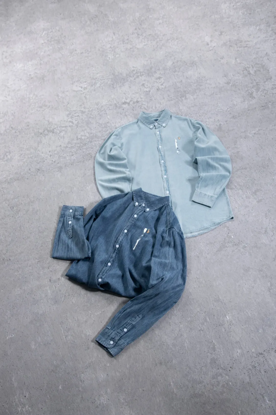 Embroidered Logo Washed Denim Shirt D17524999 — view 60