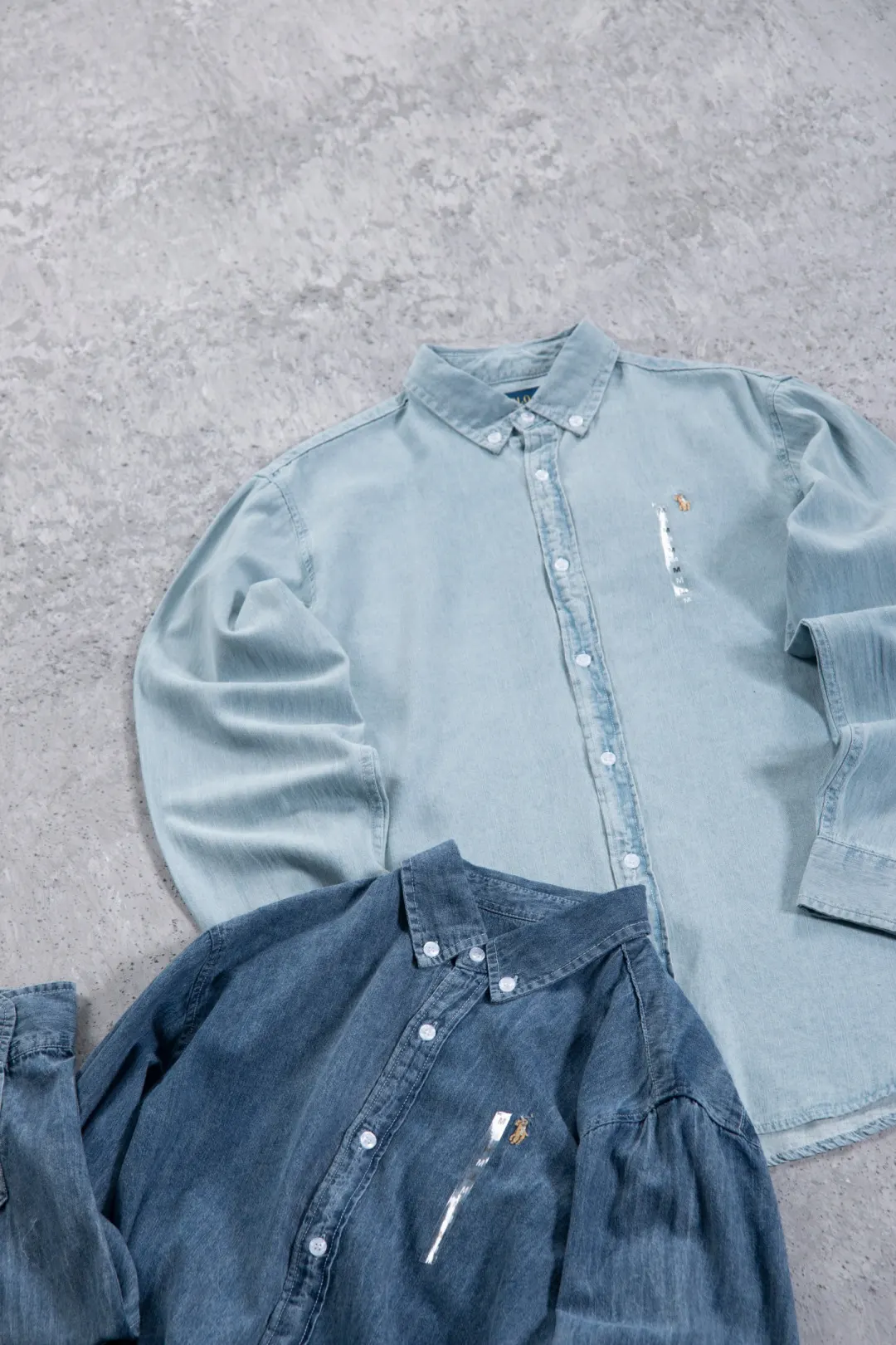 Embroidered Logo Washed Denim Shirt D17524999 — view 61