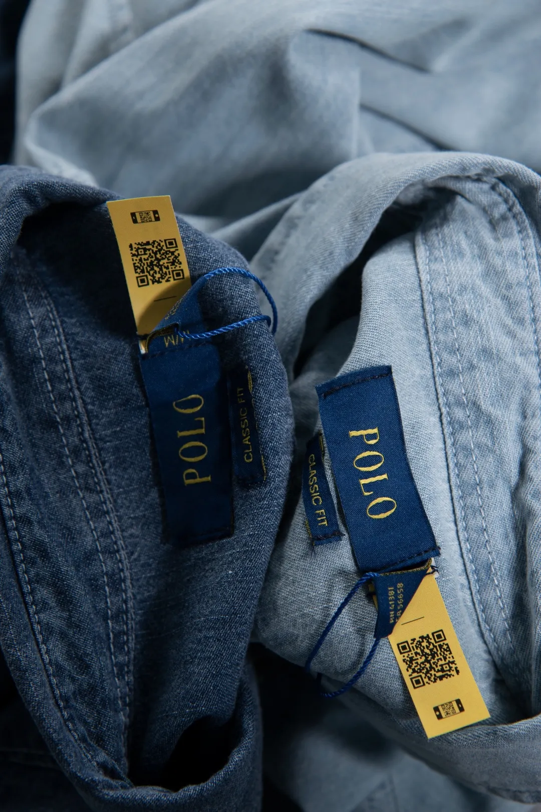 Embroidered Logo Washed Denim Shirt D17524999 — view 63