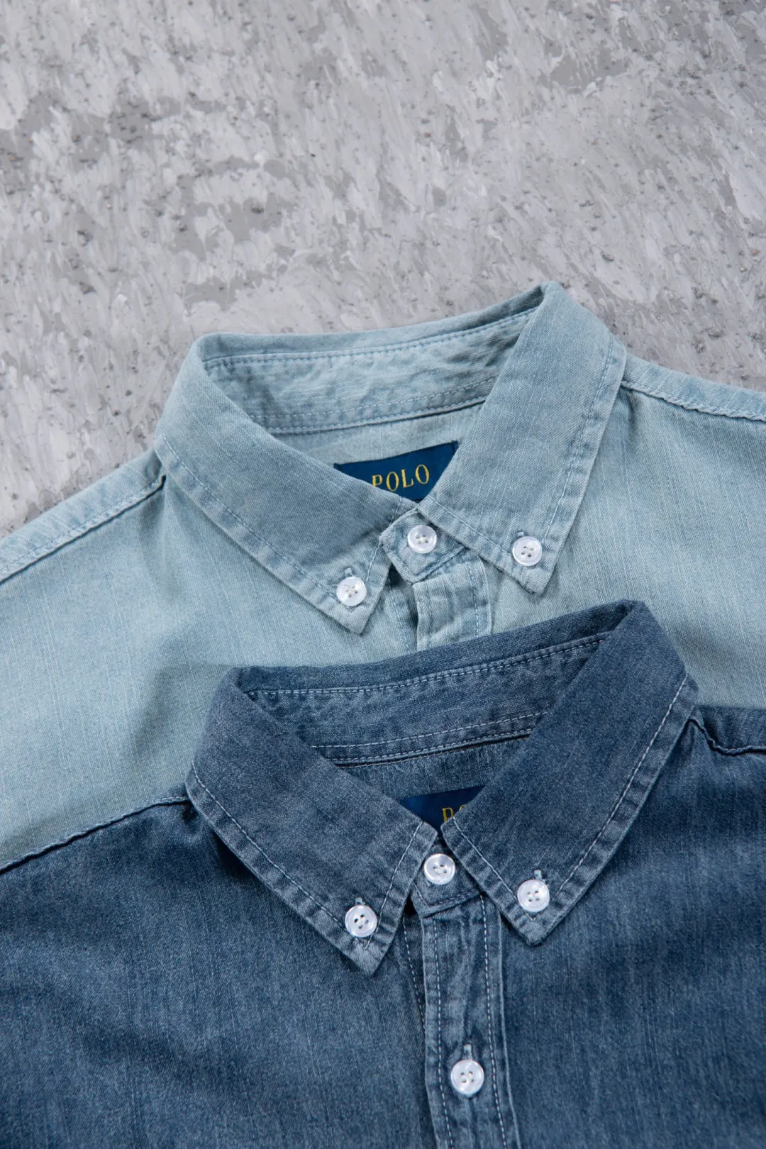 Embroidered Logo Washed Denim Shirt D17524999 — view 68